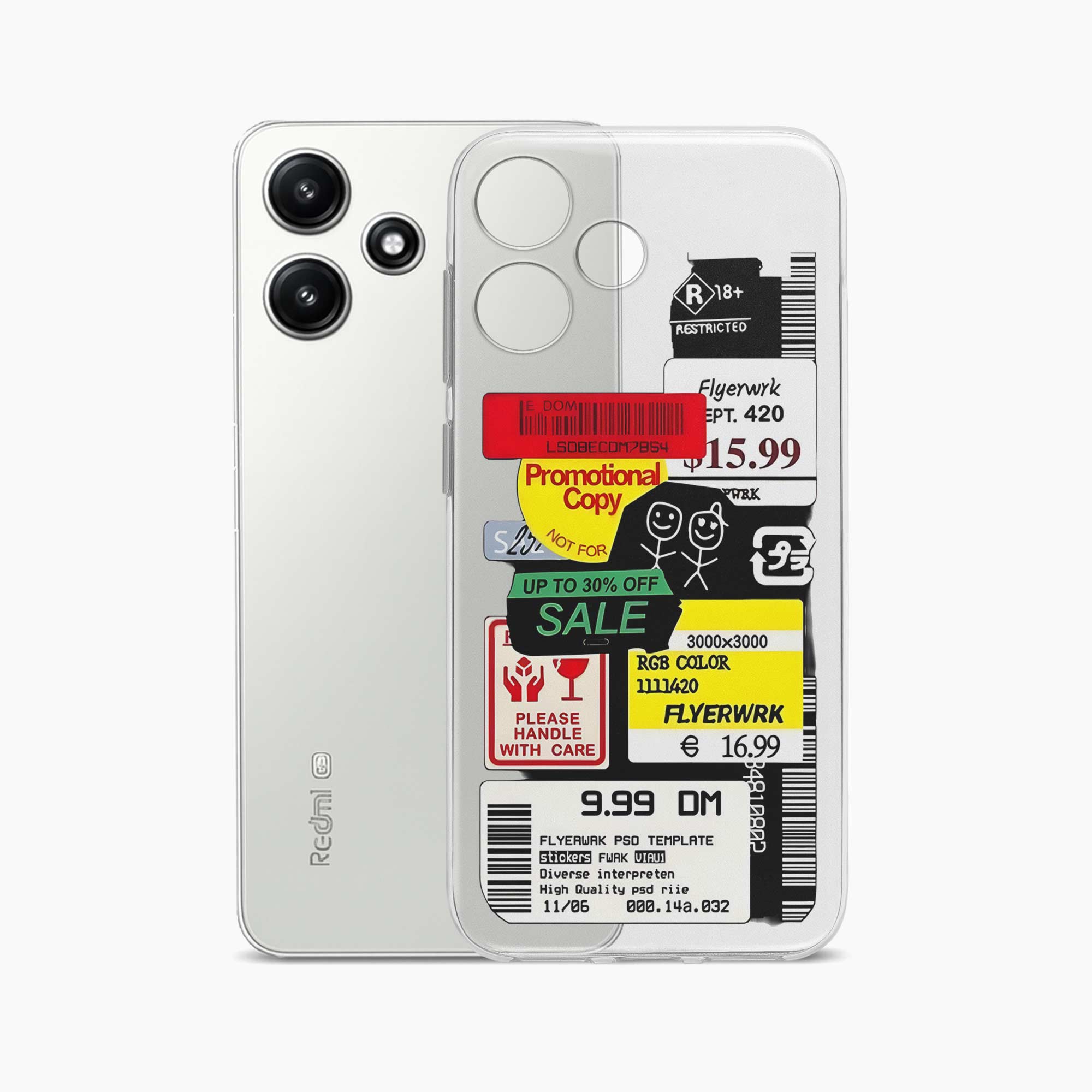 Stickers Redmi 12 5G Silicone Back Cover