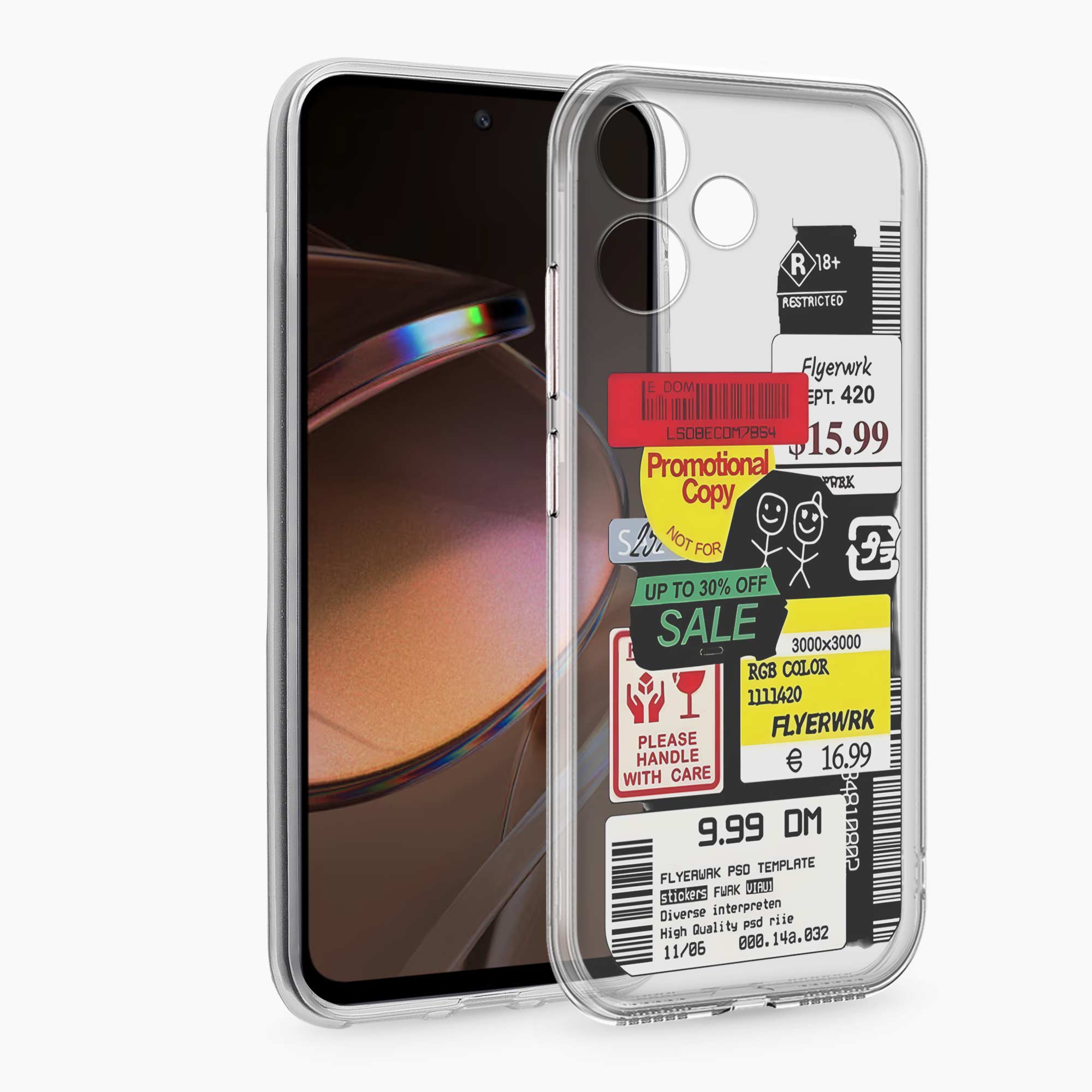 Stickers Redmi 12 5G Silicone Back Cover