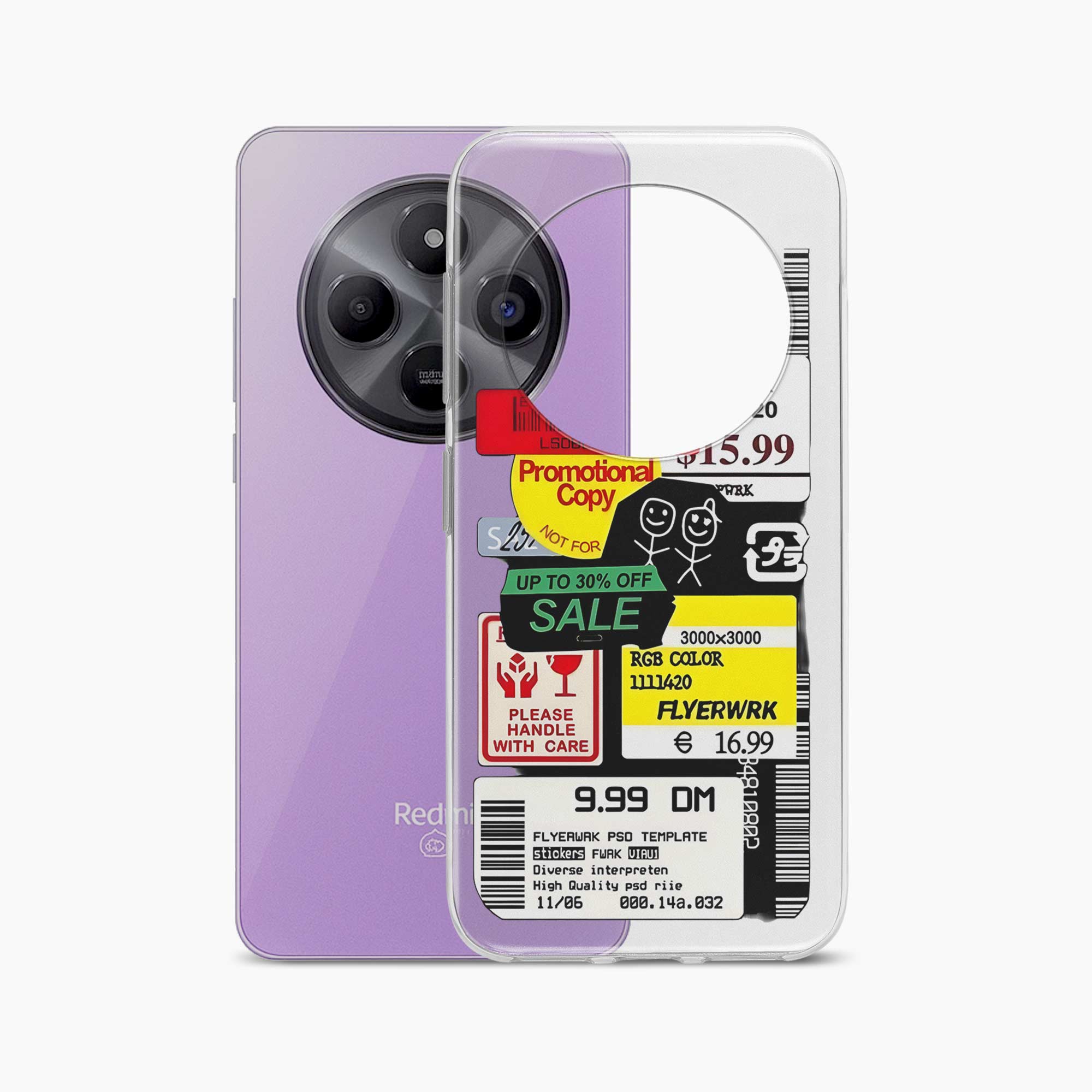 Stickers Redmi A4 5G Silicone Back Cover