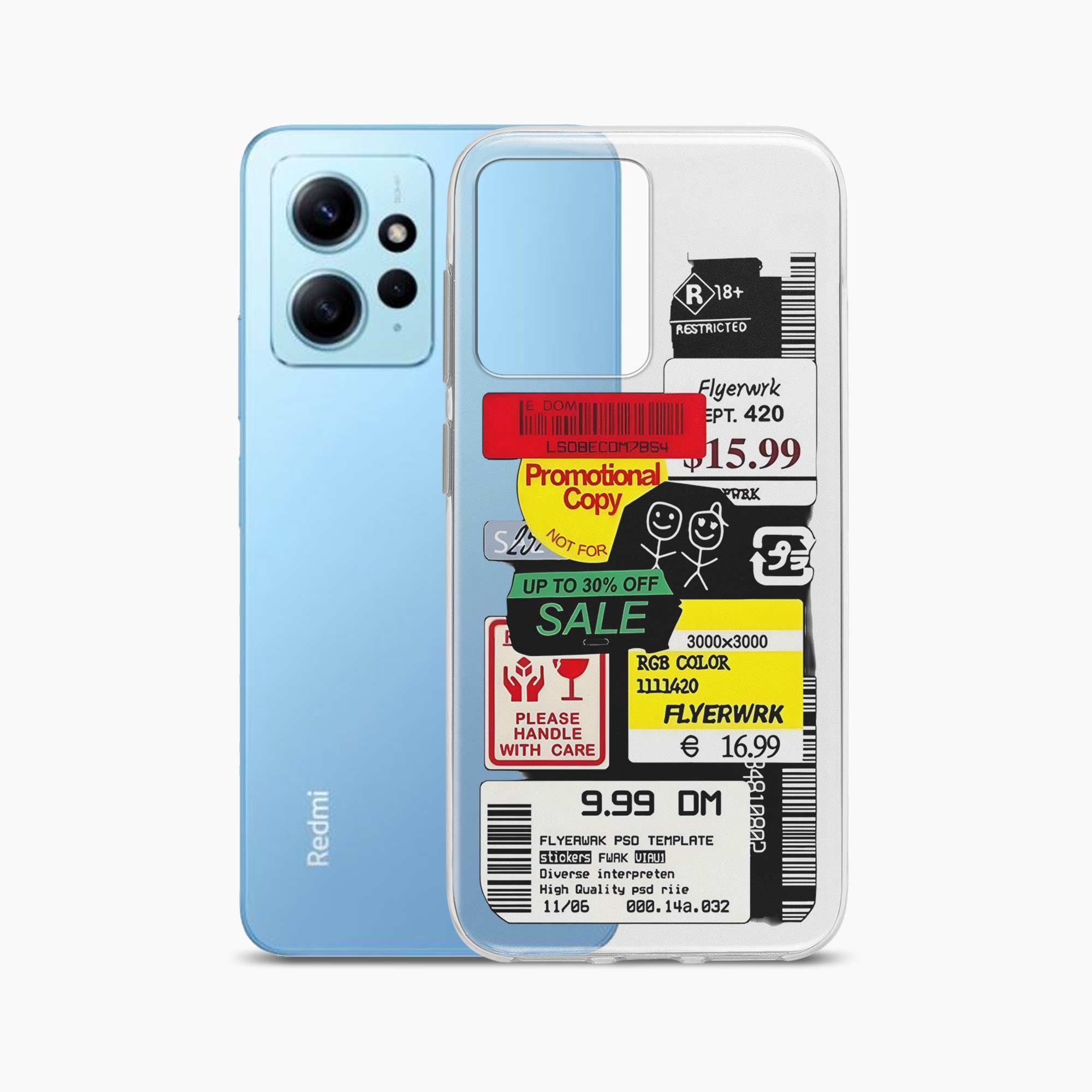 Stickers Redmi Note 12 4G Silicone Back Cover