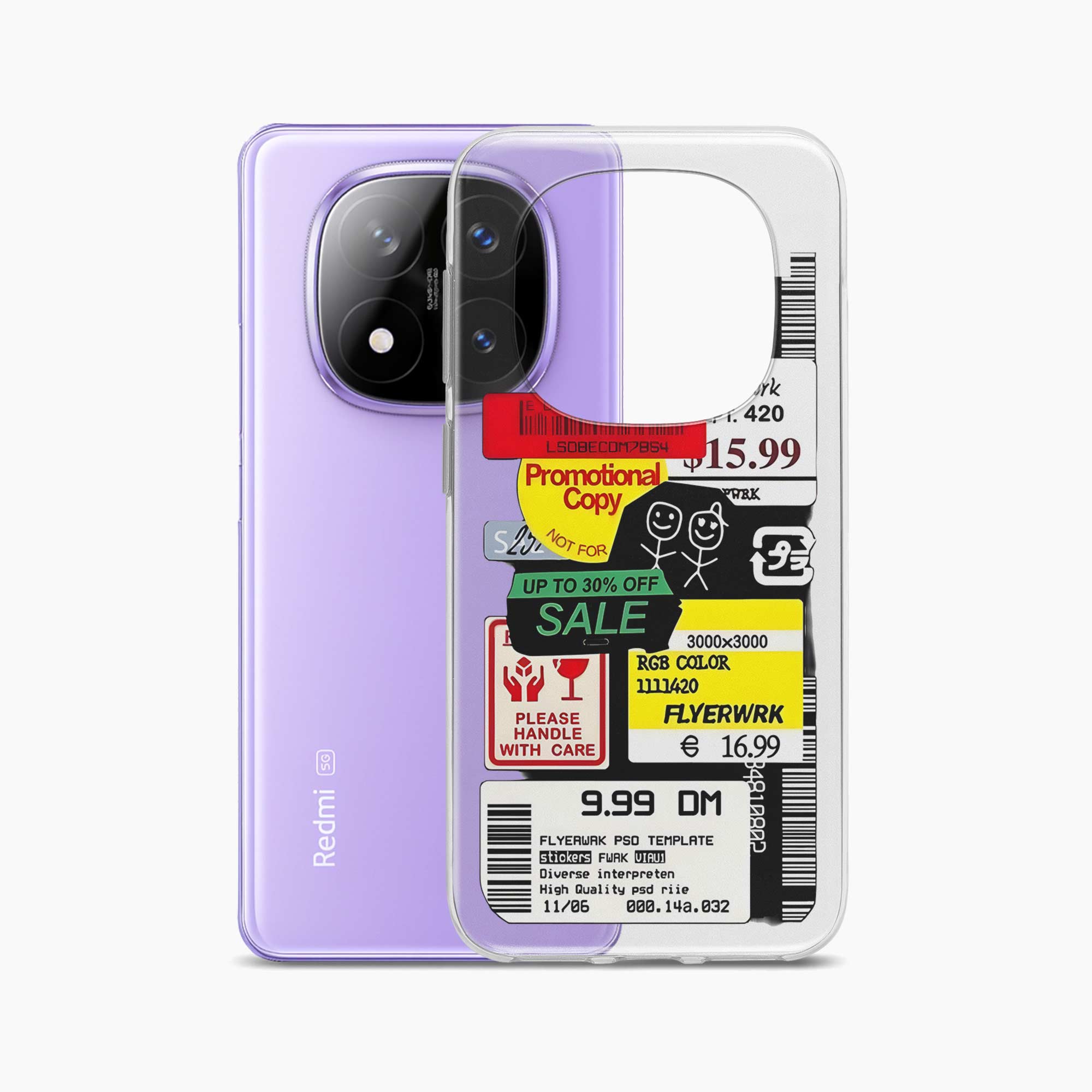 Stickers Redmi Note 14 Pro Plus 5G Silicone Back Cover