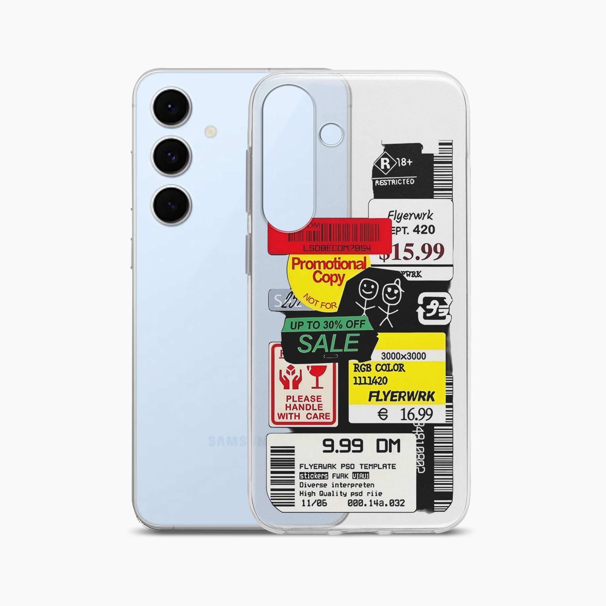 Stickers Samsung S24 FE Silicone Back Cover