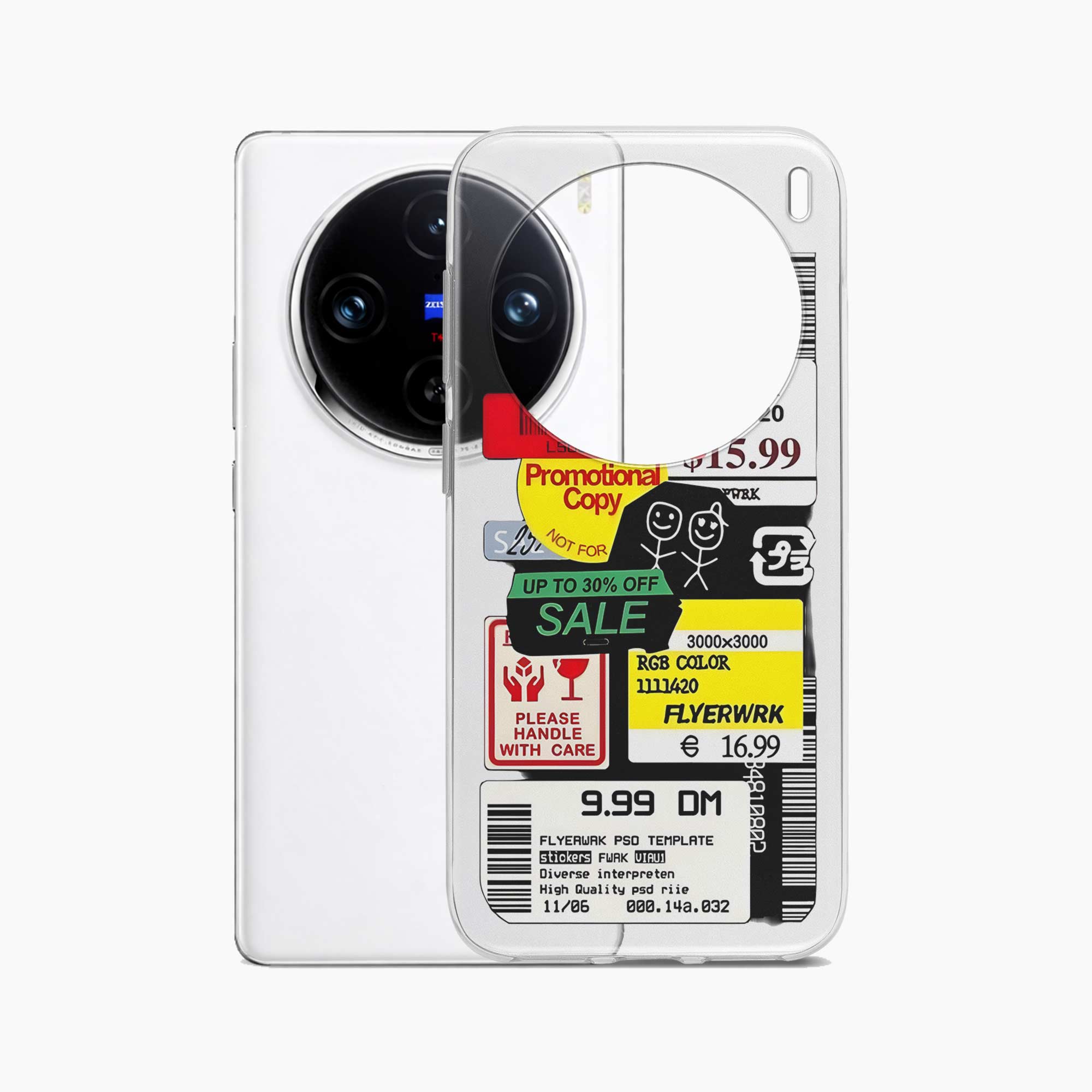 Stickers Vivo X100 Pro Silicone Back Cover