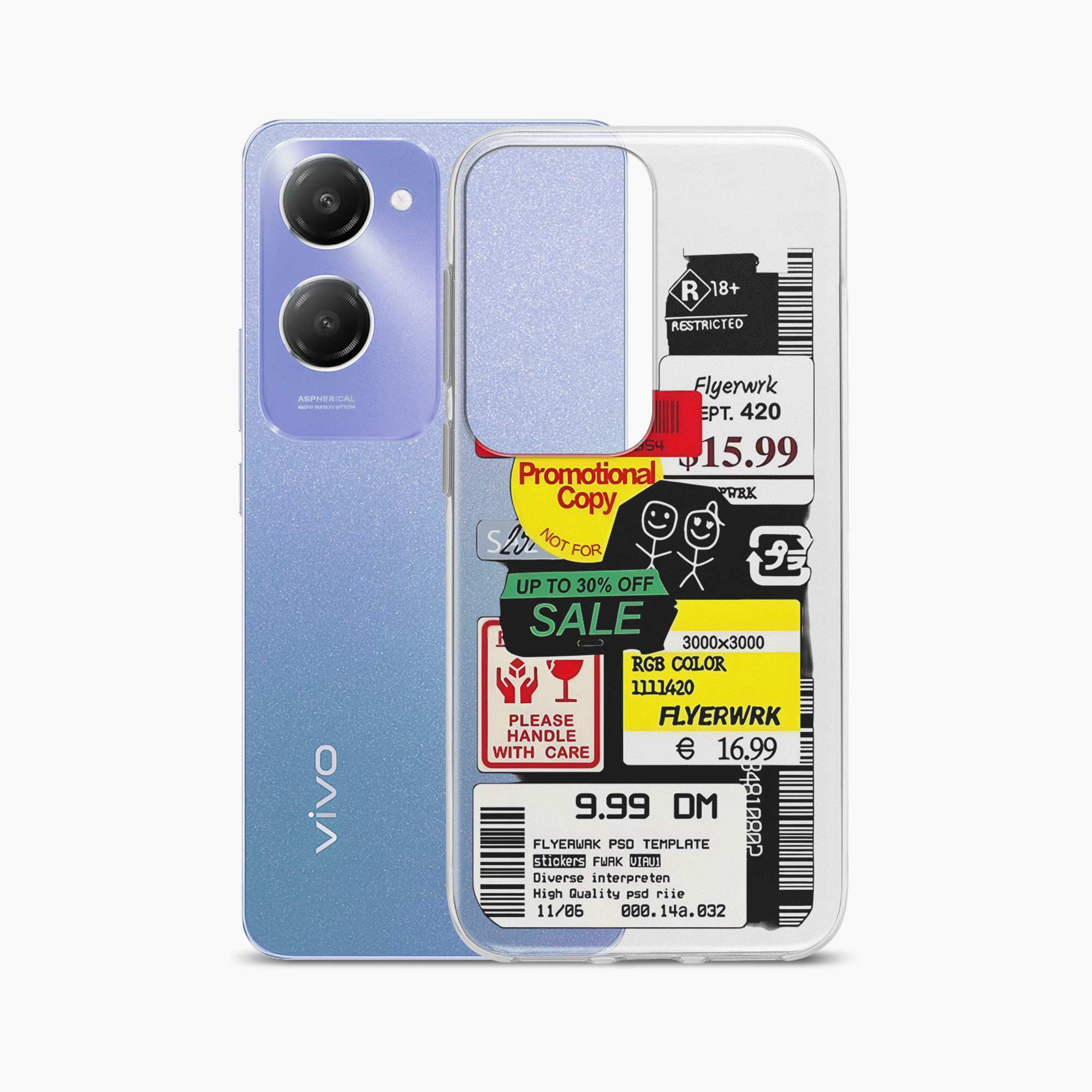 Stickers Vivo Y28s 5G Silicone Back Cover