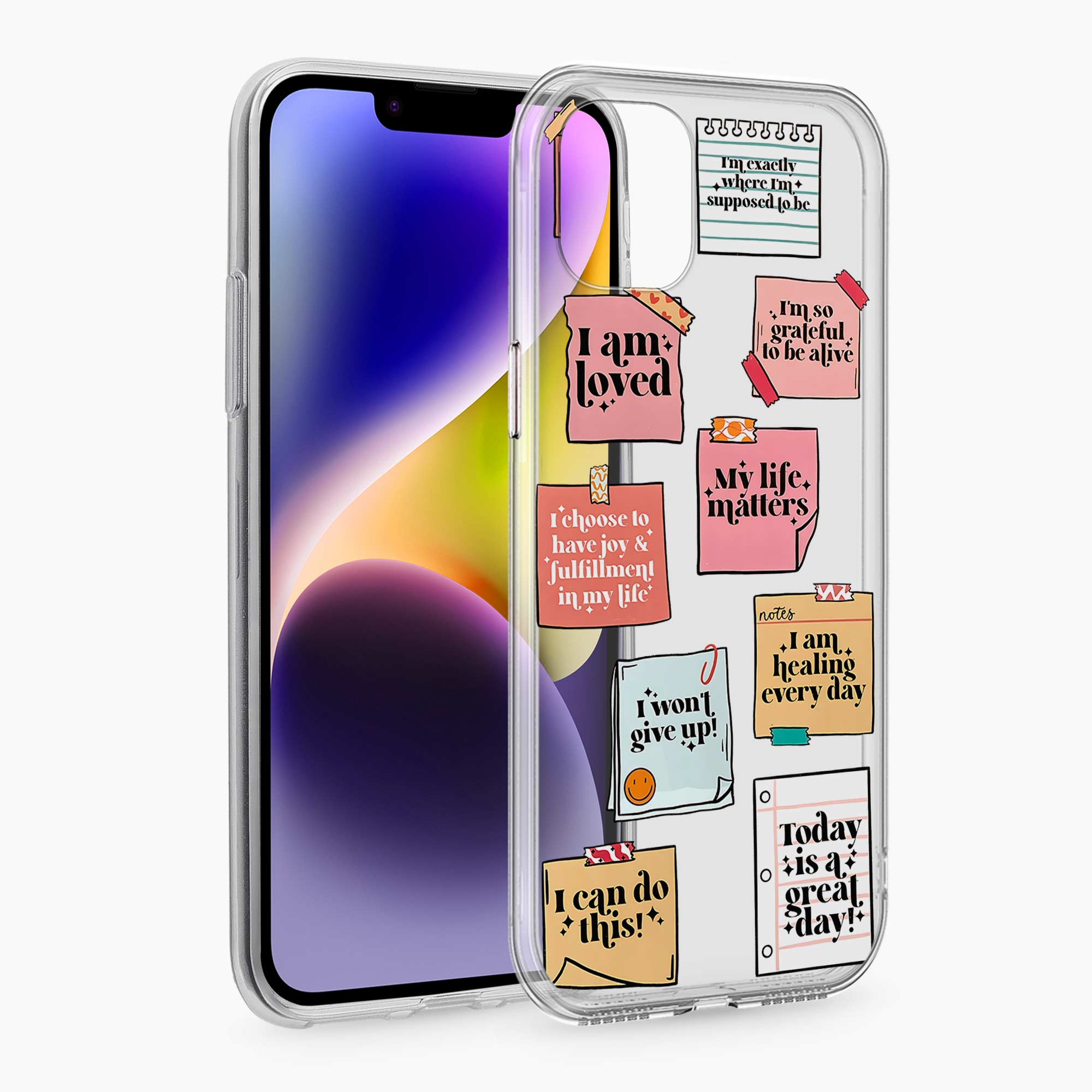 Sticky Notes iPhone 11 Silicone Back Cover