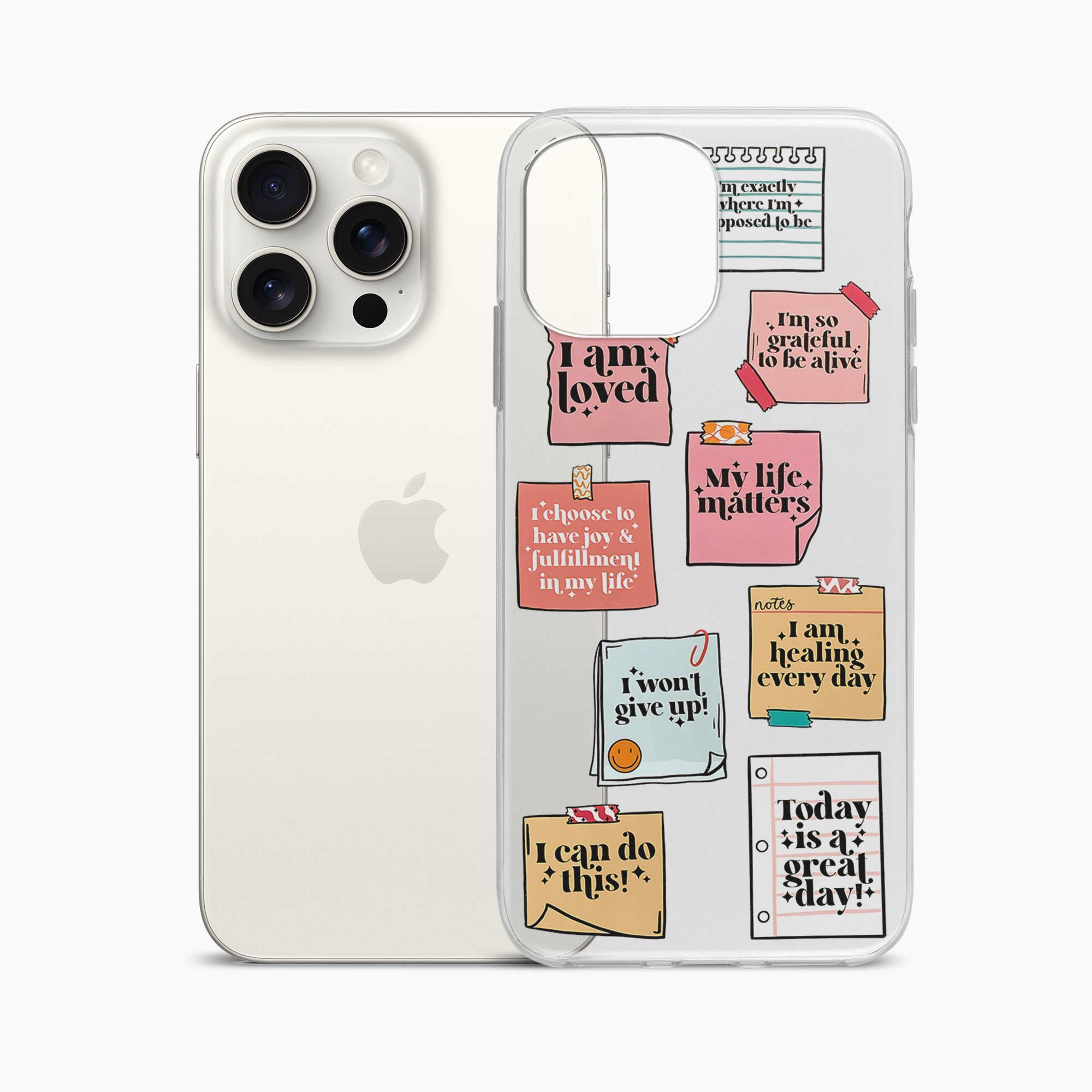 Sticky Notes iPhone 14 Pro Silicone Back Cover