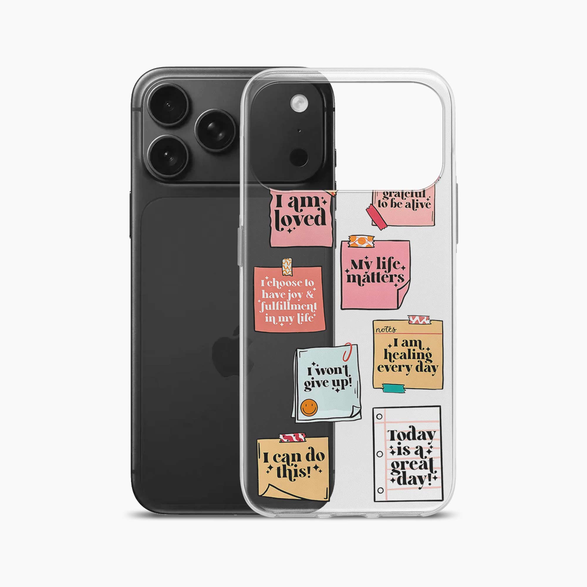 Sticky Notes iPhone 17 Pro Max Silicone Back Cover