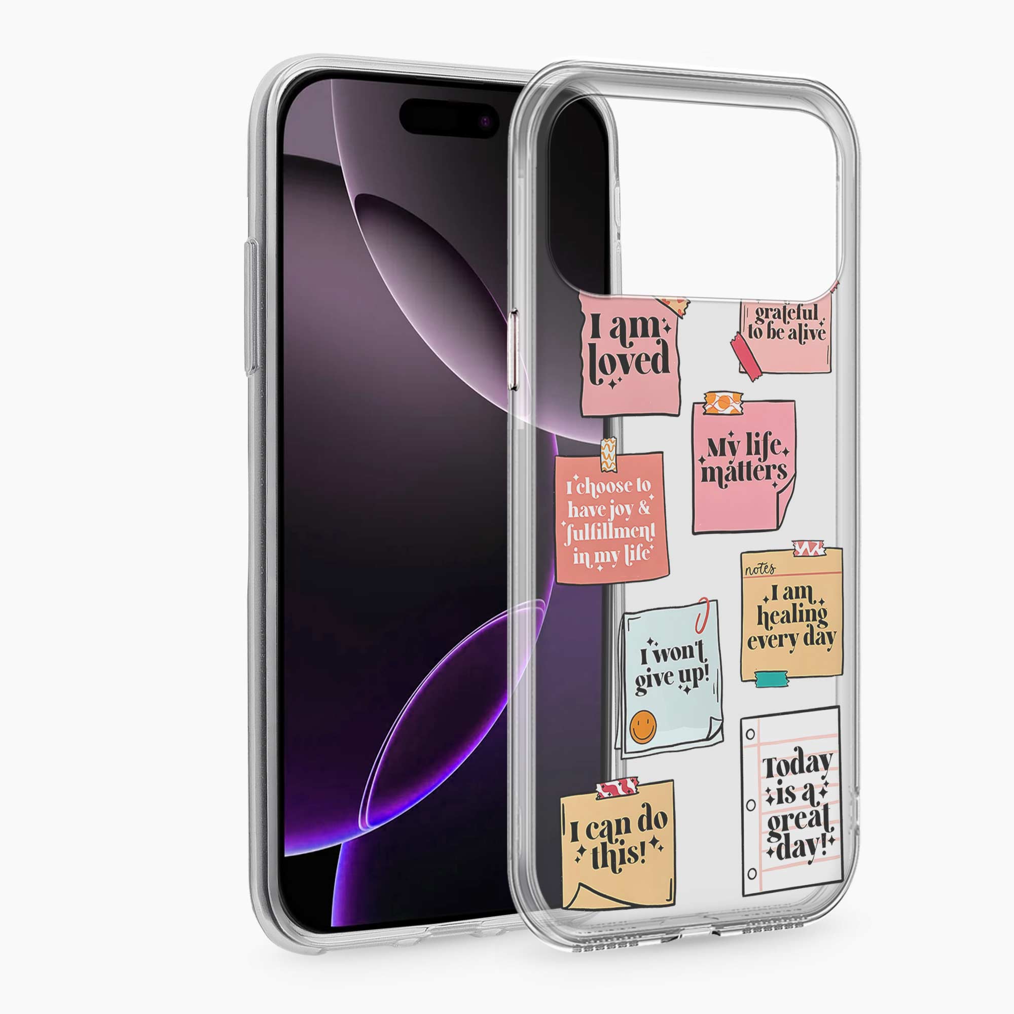 Sticky Notes iPhone 17 Pro Max Silicone Back Cover