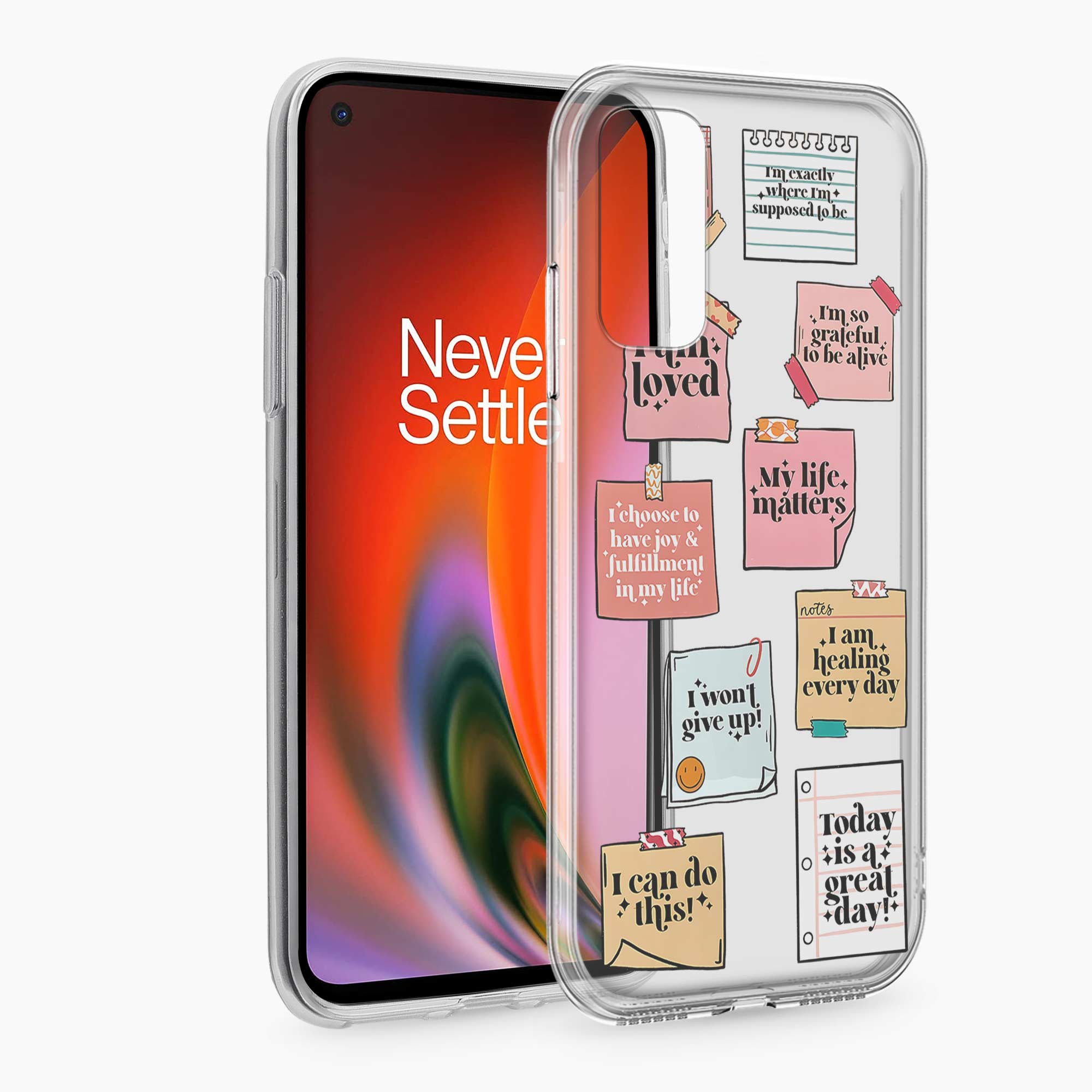 Sticky Notes OnePlus Nord 2 Silicone Back Cover