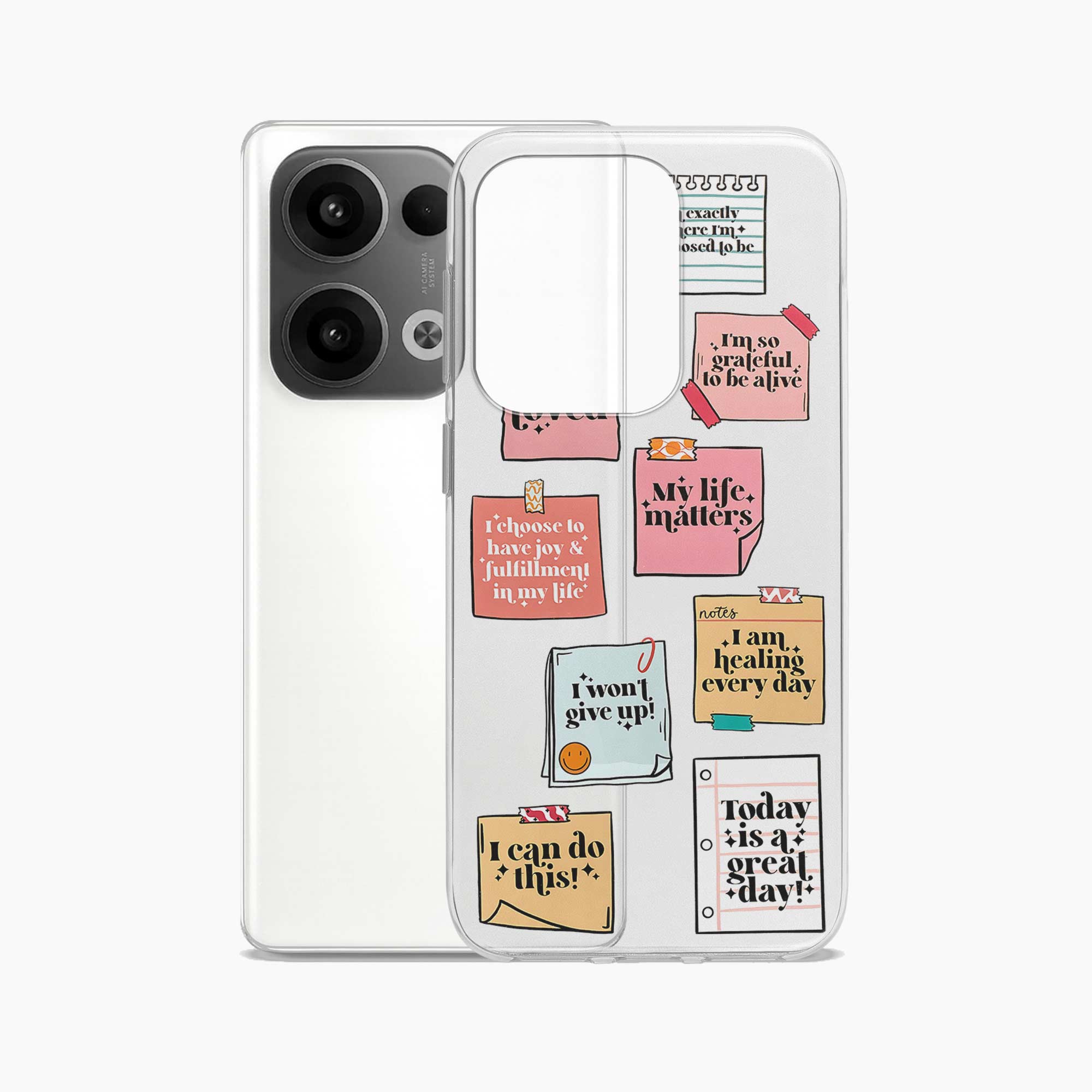 Sticky Notes Oppo Reno 13 5G Silicone Back Cover