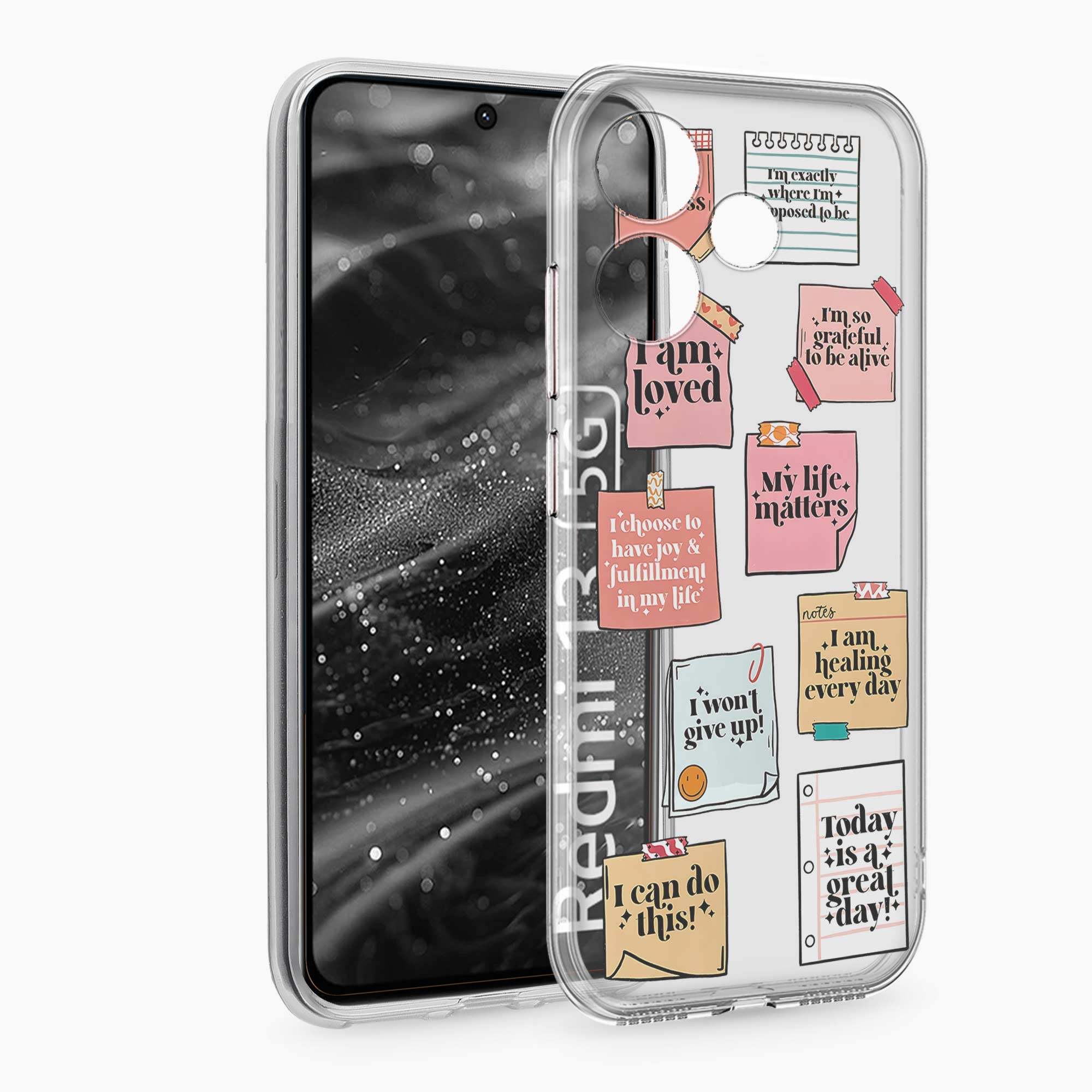 Sticky Notes Realme Gt 6T 5G Silicone Back Cover