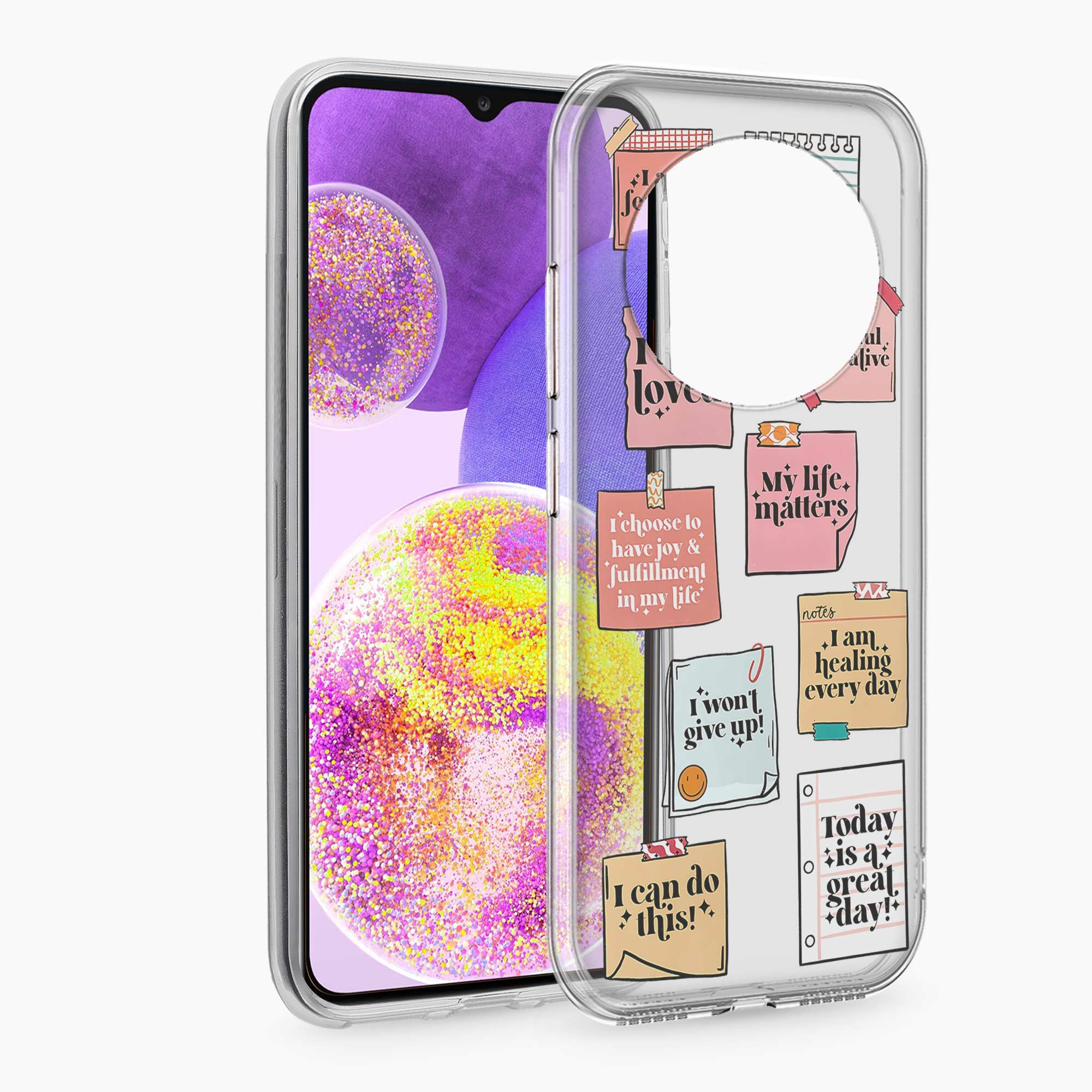 Sticky Notes Redmi A4 5G Silicone Back Cover