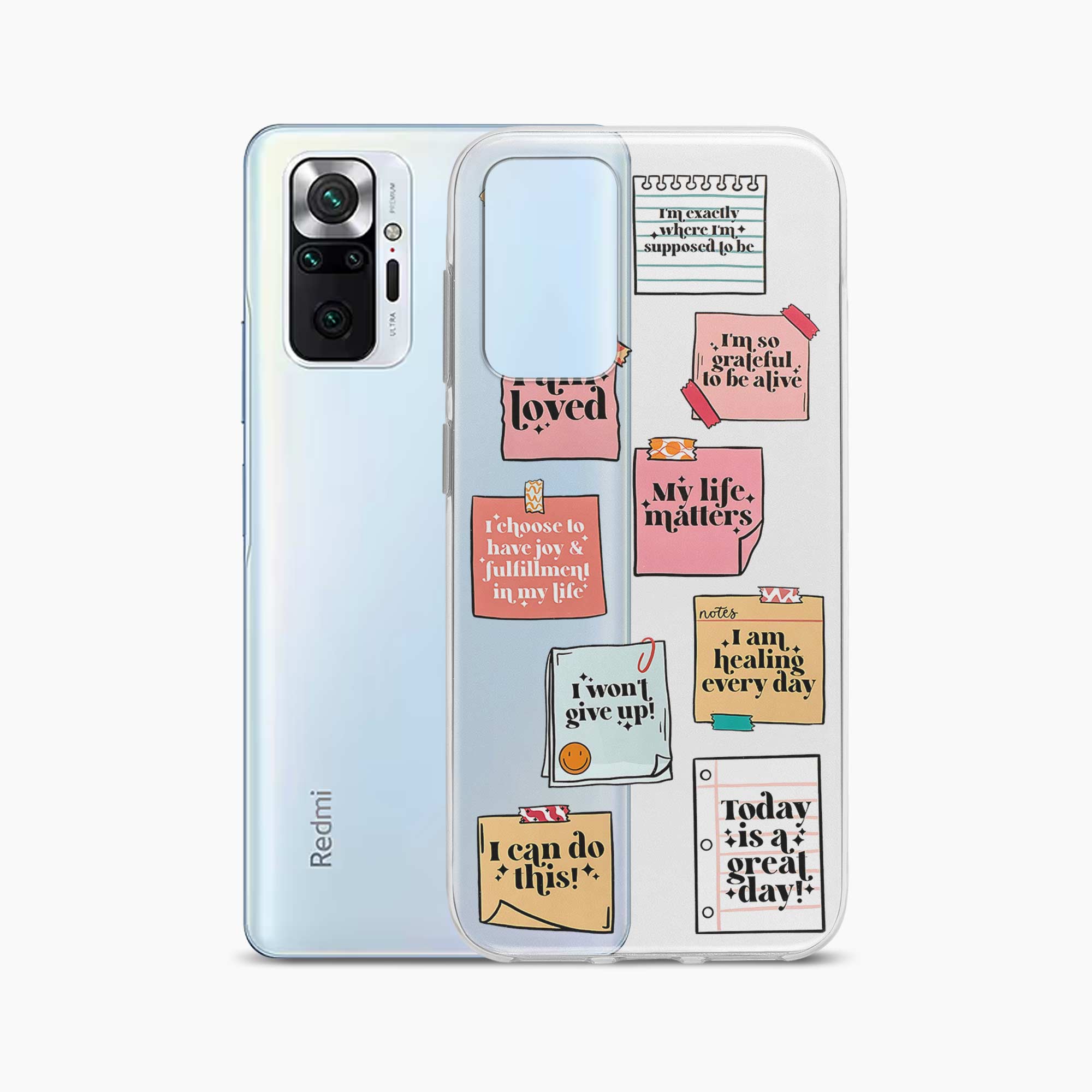 Sticky Notes Redmi Note 10 Pro Max Silicone Back Cover