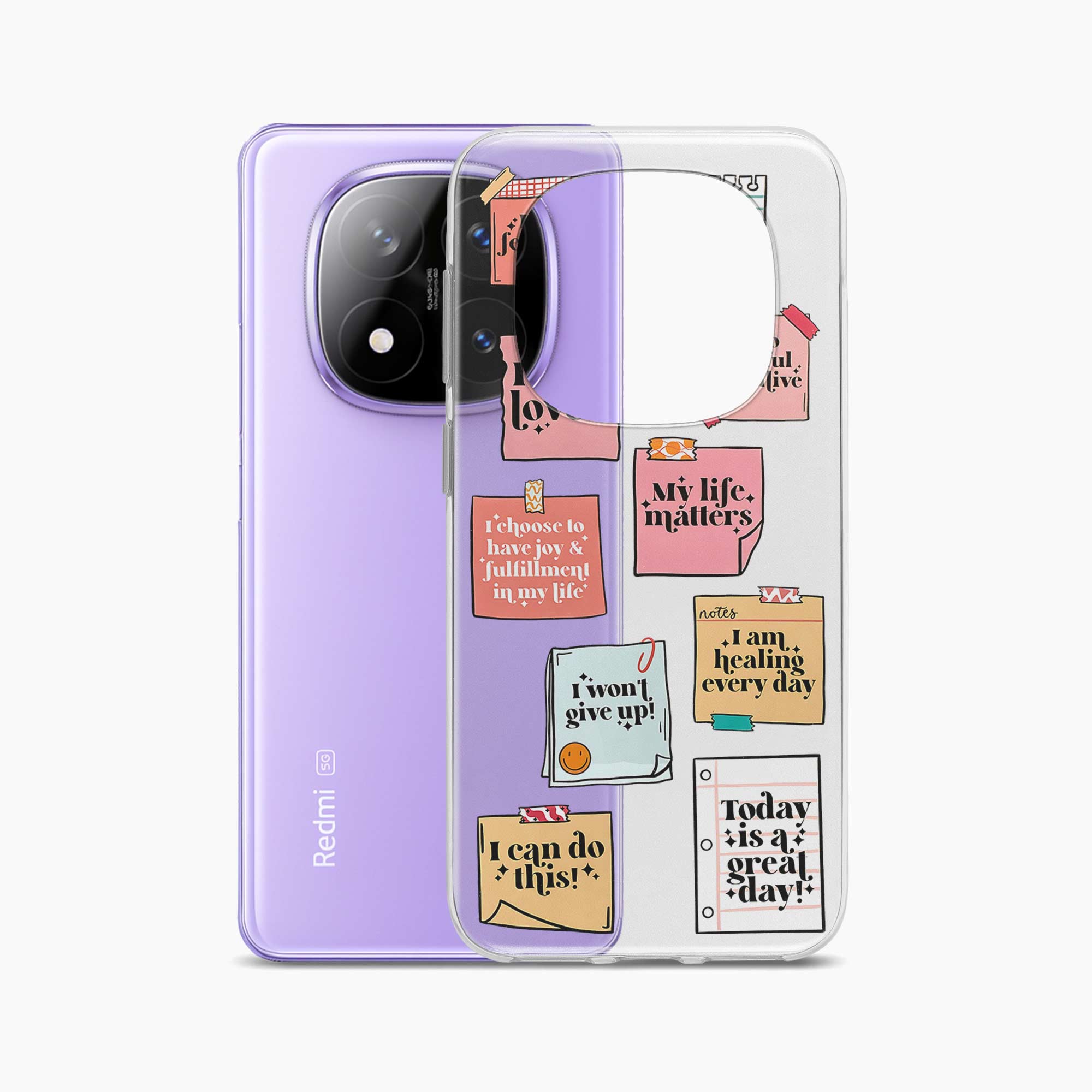 Sticky Notes Redmi Note 14 Pro Plus 5G Silicone Back Cover