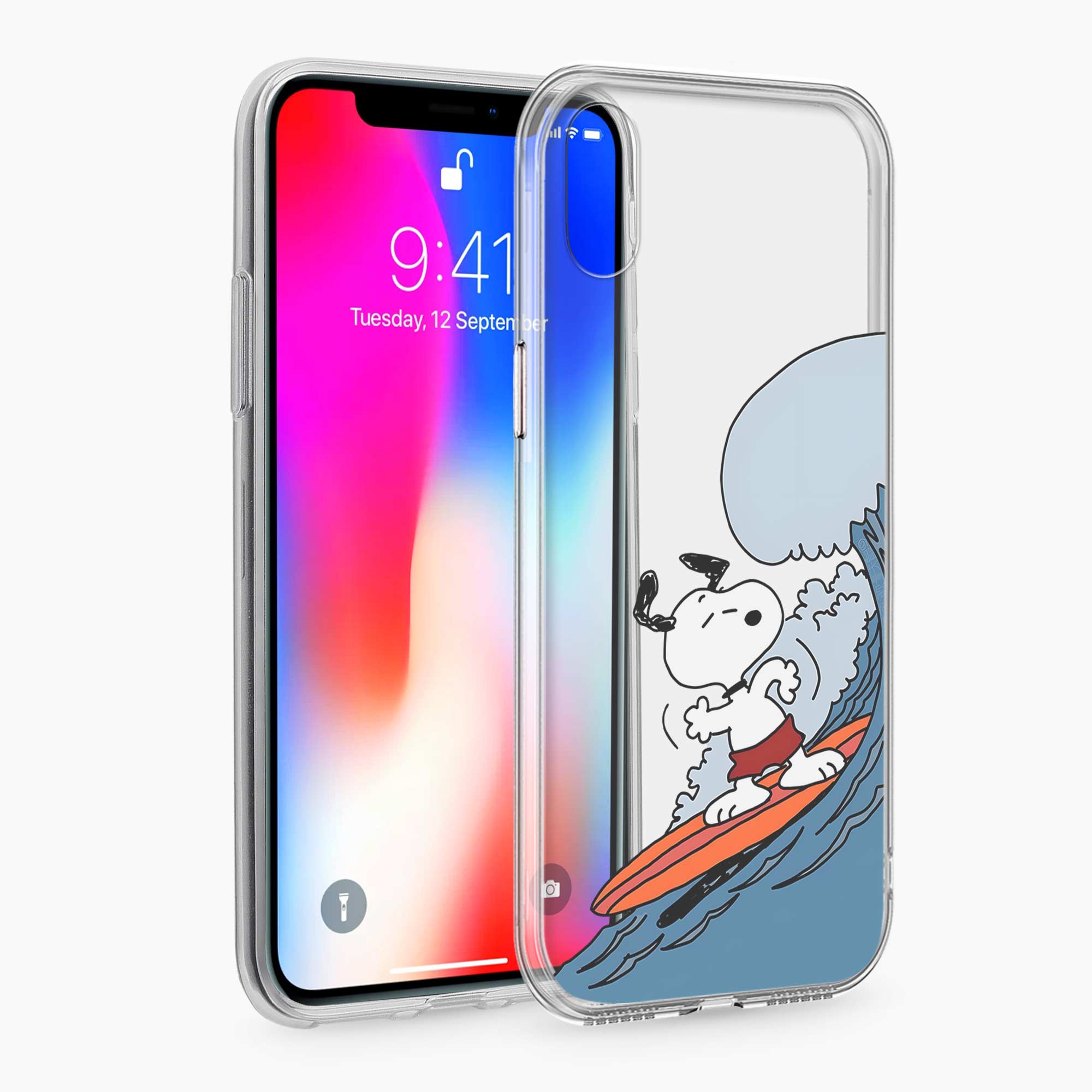 Wave Fun iPhone X Silicone Back Cover