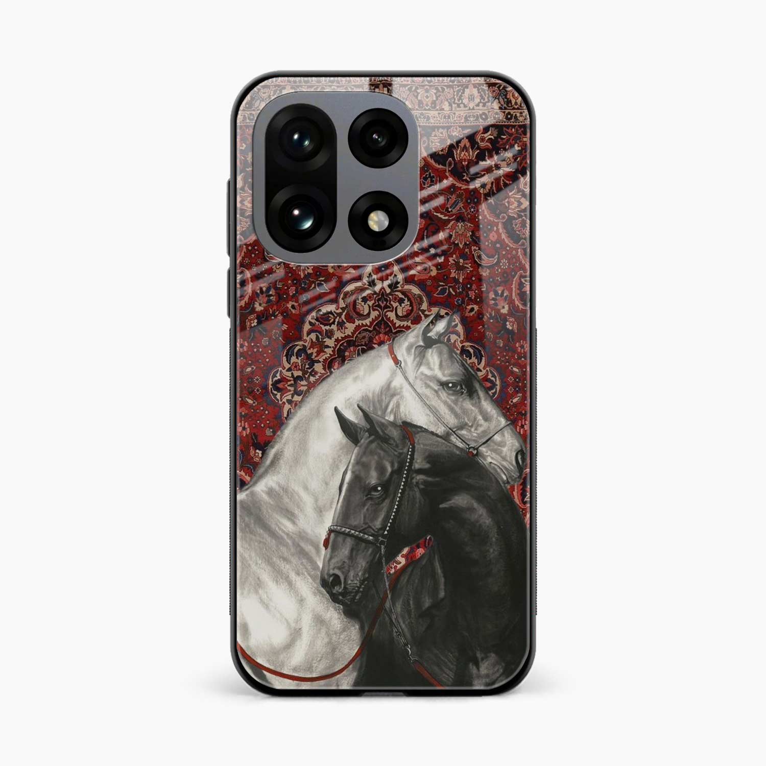 Black And White Horse OnePlus 15 5G Back Cover