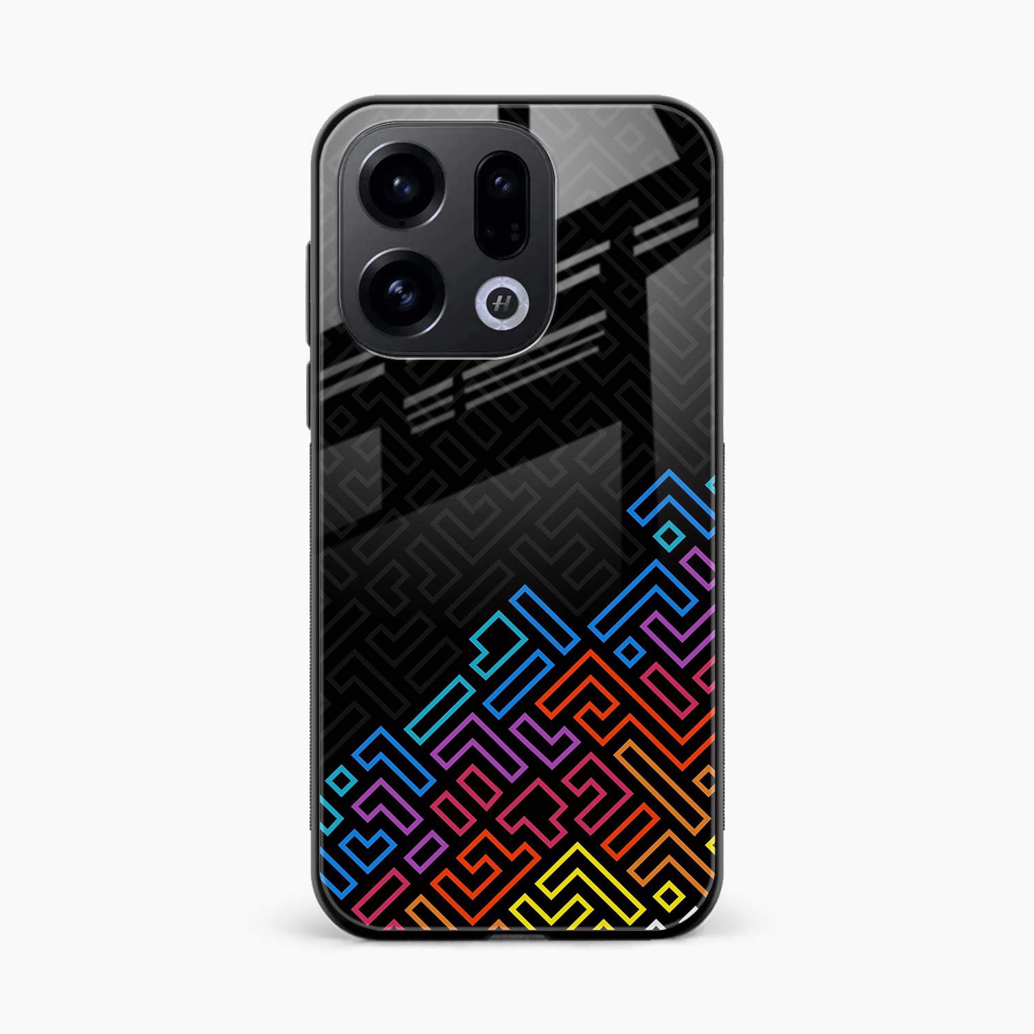 Black Maze Oppo Find X9 Back Cover