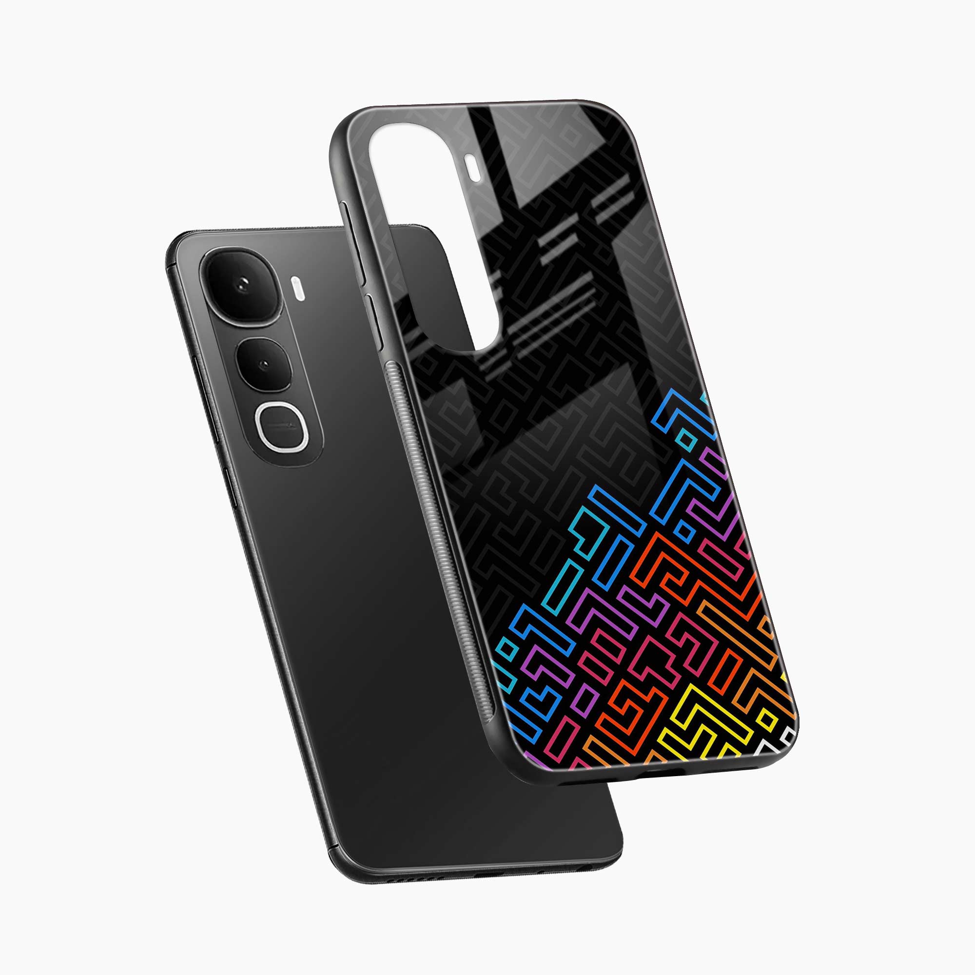 Black Maze Vivo Y400 5G Back Cover