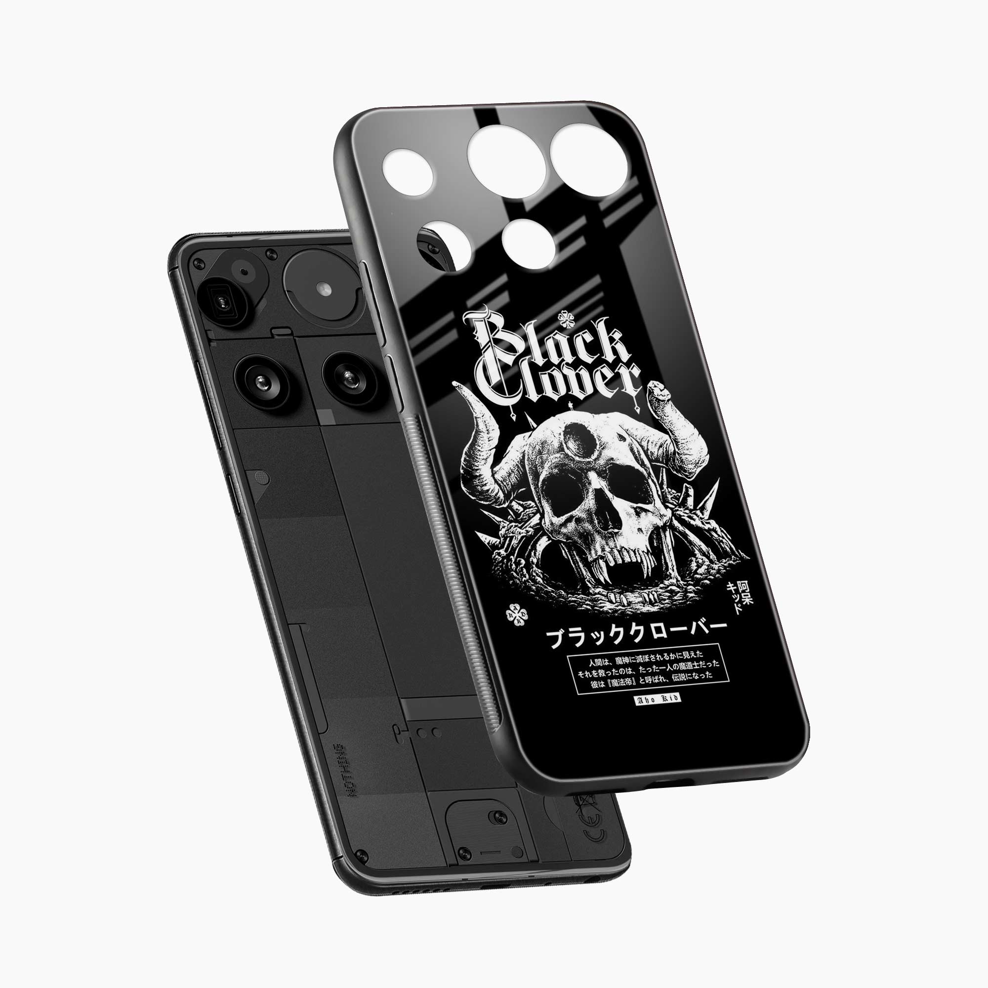 Black Skull Nothing Phone 3 Back Cover