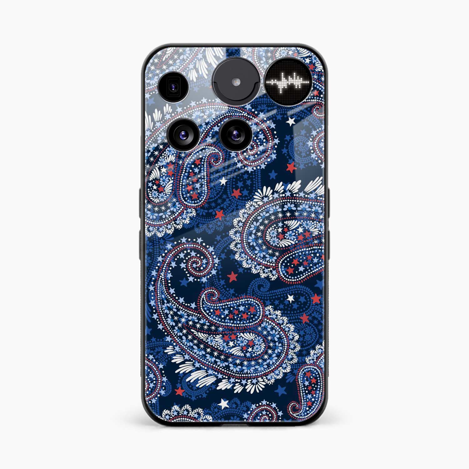 Blue Colored Classical Pattern Nothing Phone 3 Back Cover