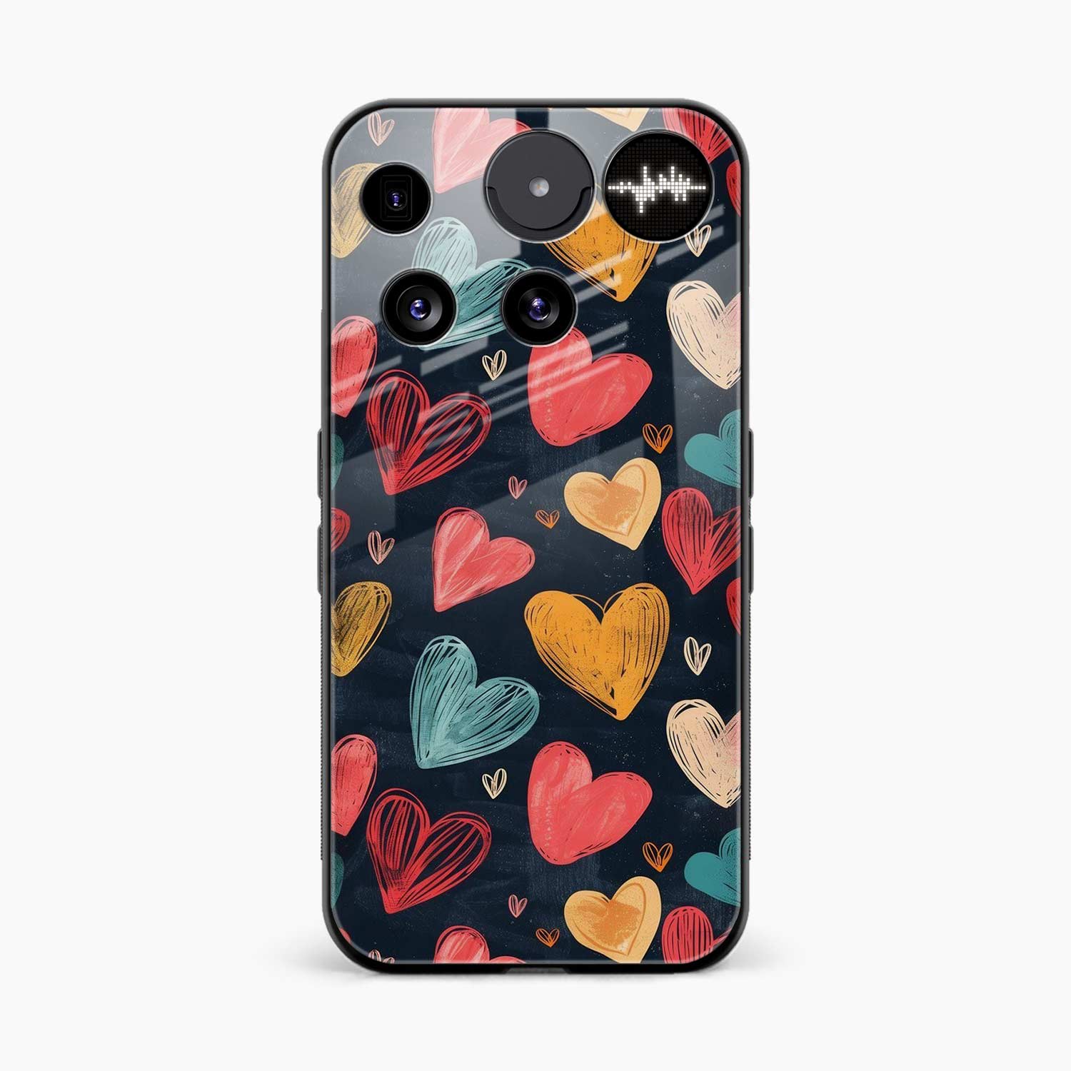 Colorful Hearts Nothing Phone 3 Back Cover