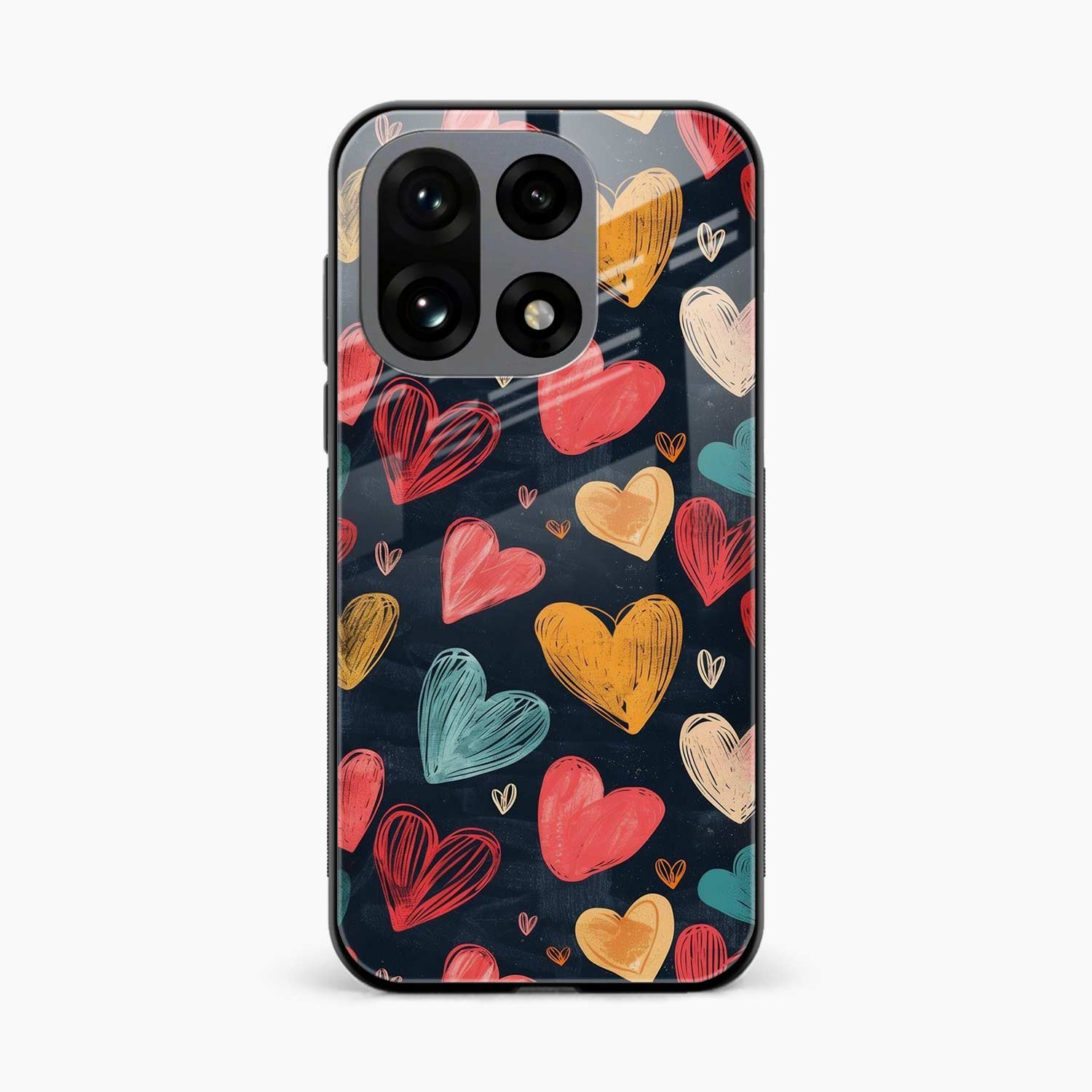 Colorful Hearts OnePlus 15 5G Back Cover