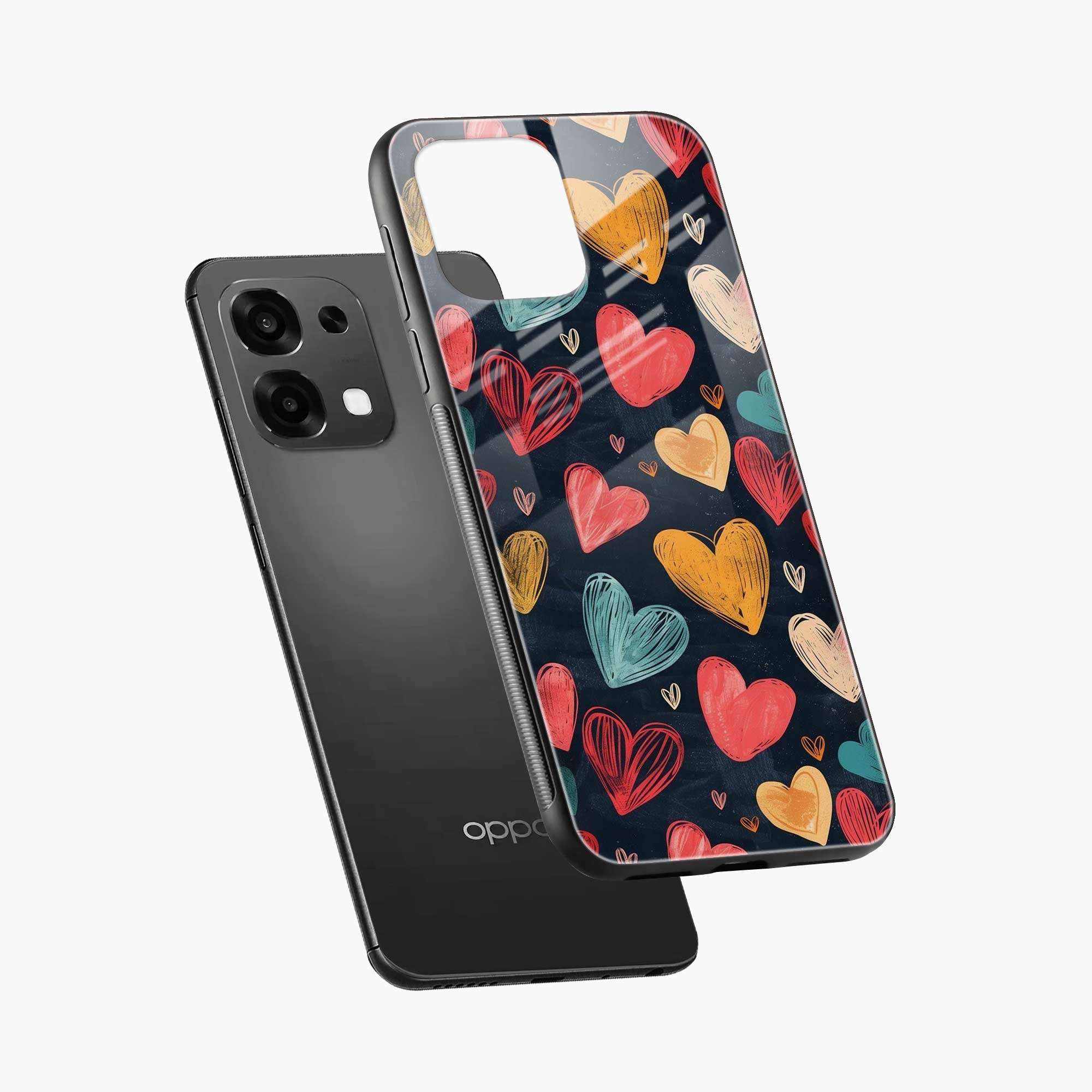 Colorful Hearts Oppo F31 5G Back Cover