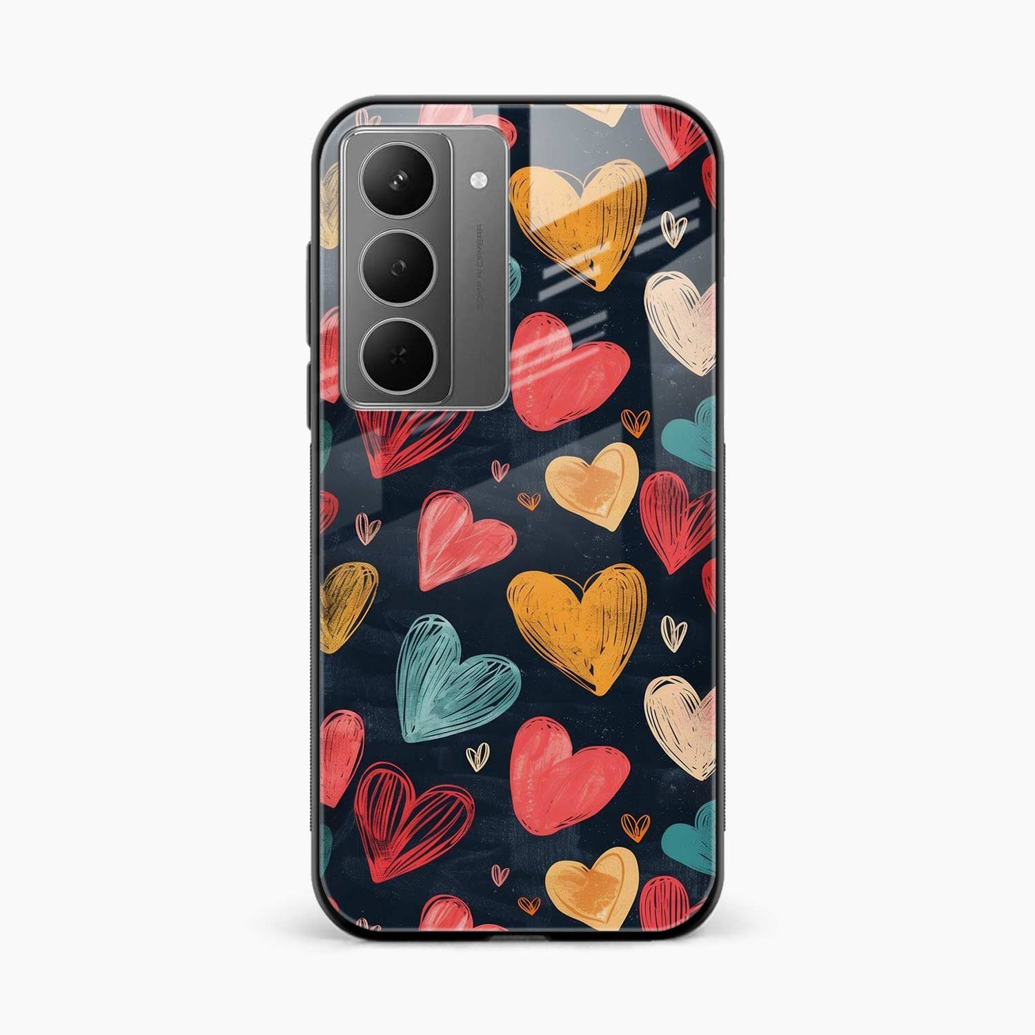 Colorful Hearts Realme Narzo 80x 5G Back Cover
