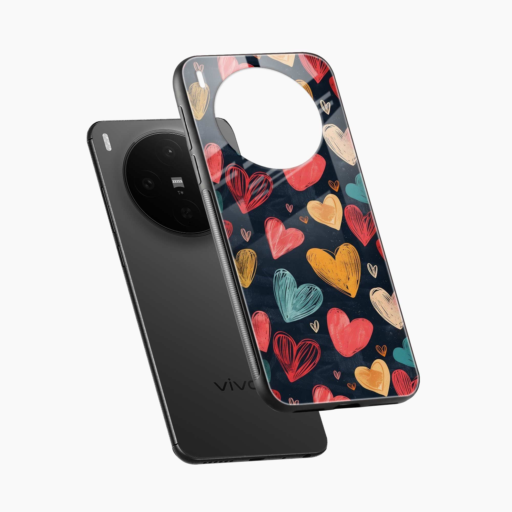 Colorful Hearts Vivo X300 5G Back Cover