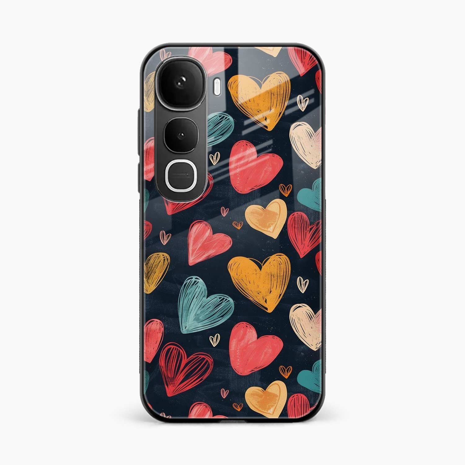 Colorful Hearts Vivo Y400 5G Back Cover