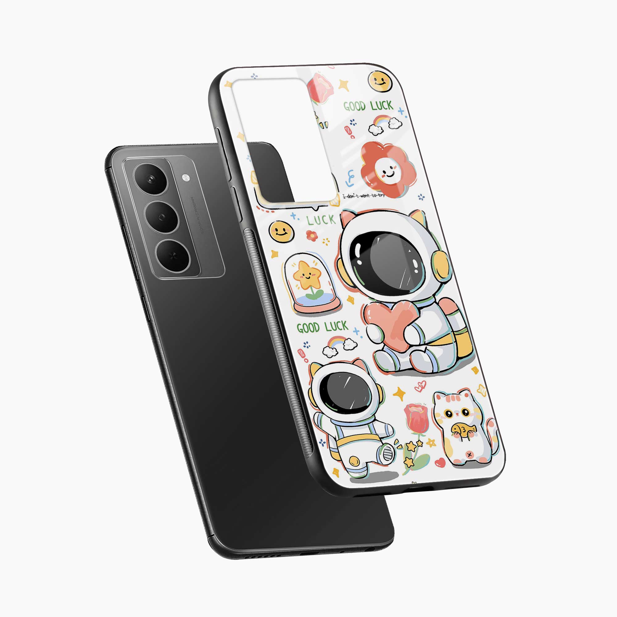 Cute Astronaut Realme Narzo 80x 5G Back Cover