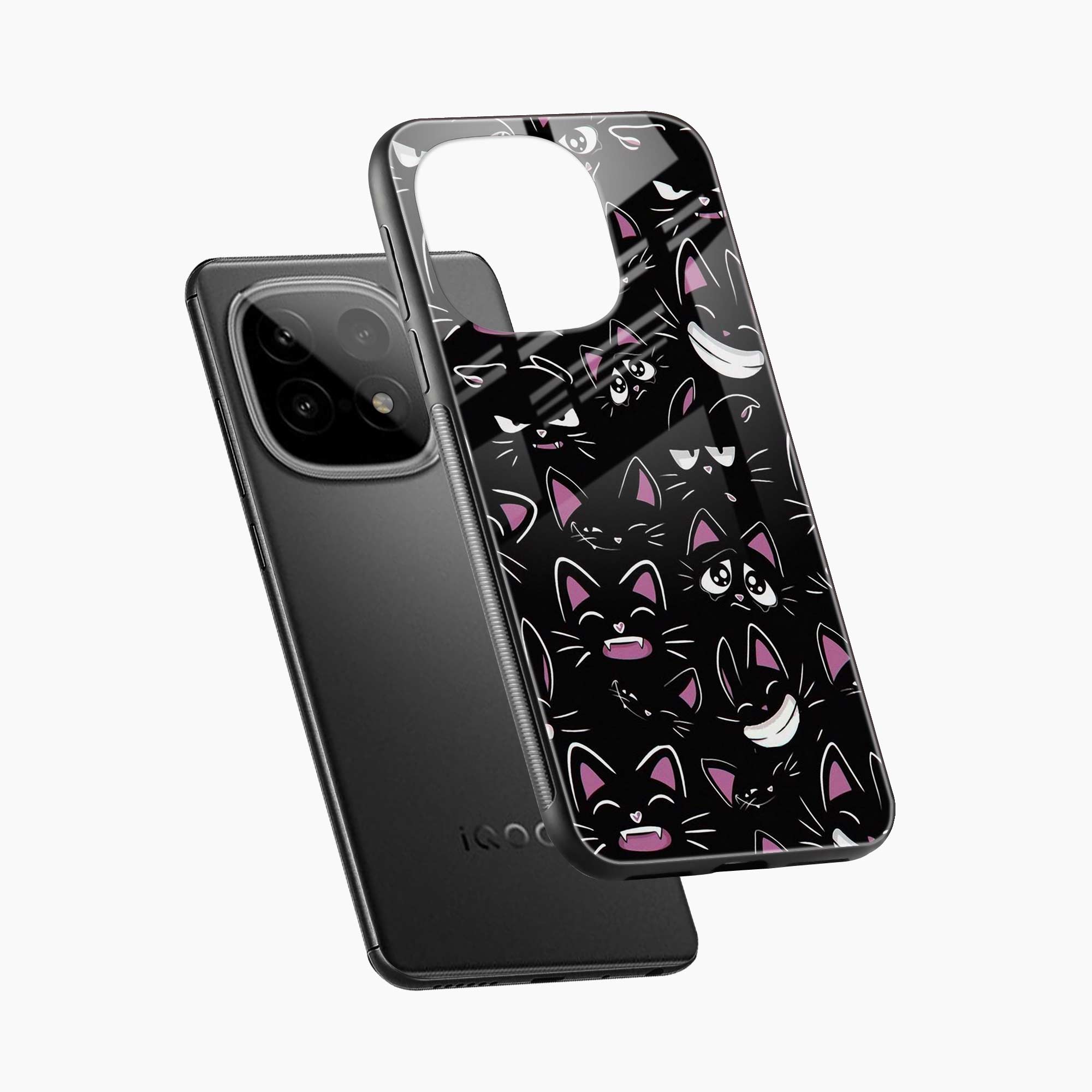 Cute Black Cat Iqoo 15 5G Back Cover
