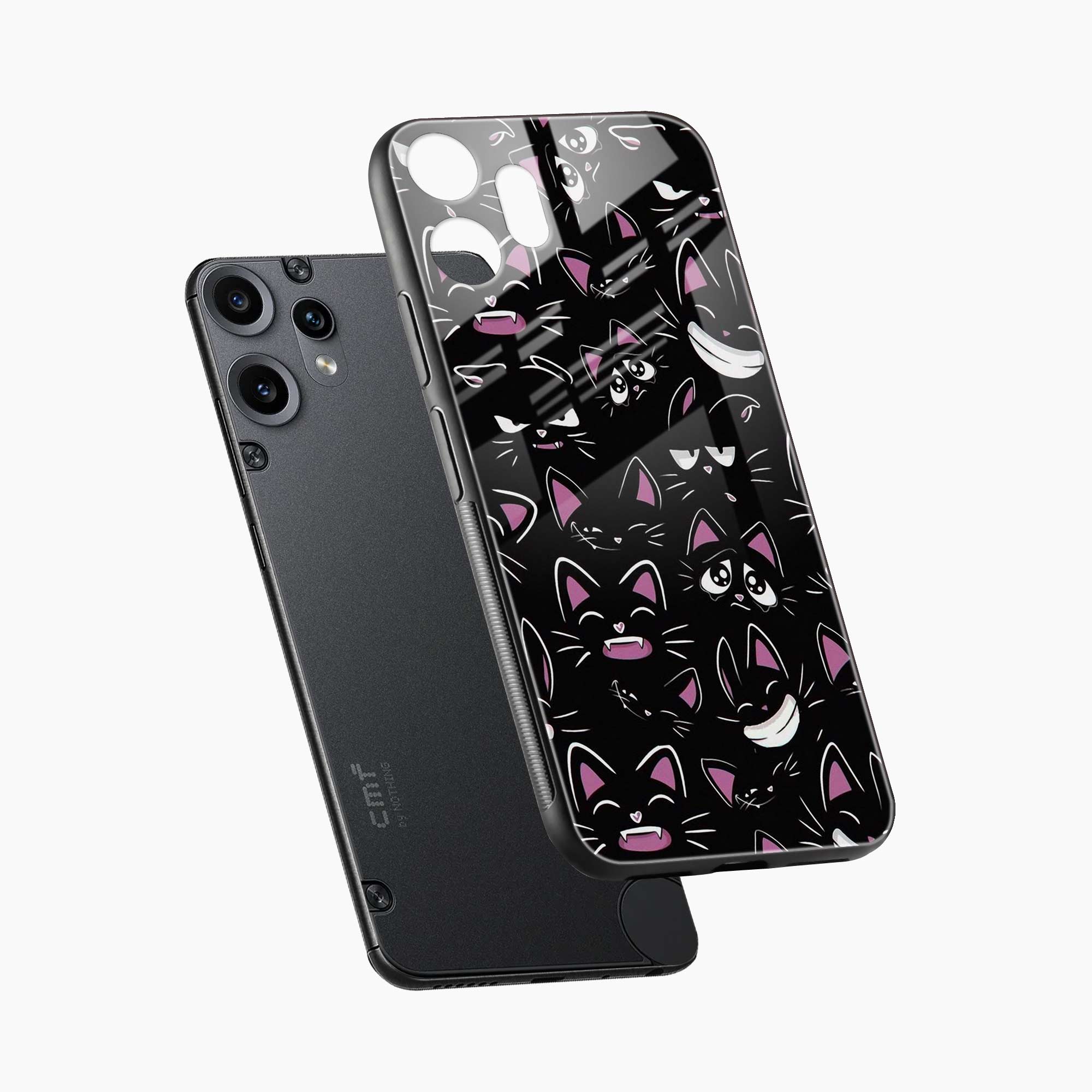 Cute Black Cat Nothing Phone 2 Pro 5G Back Cover