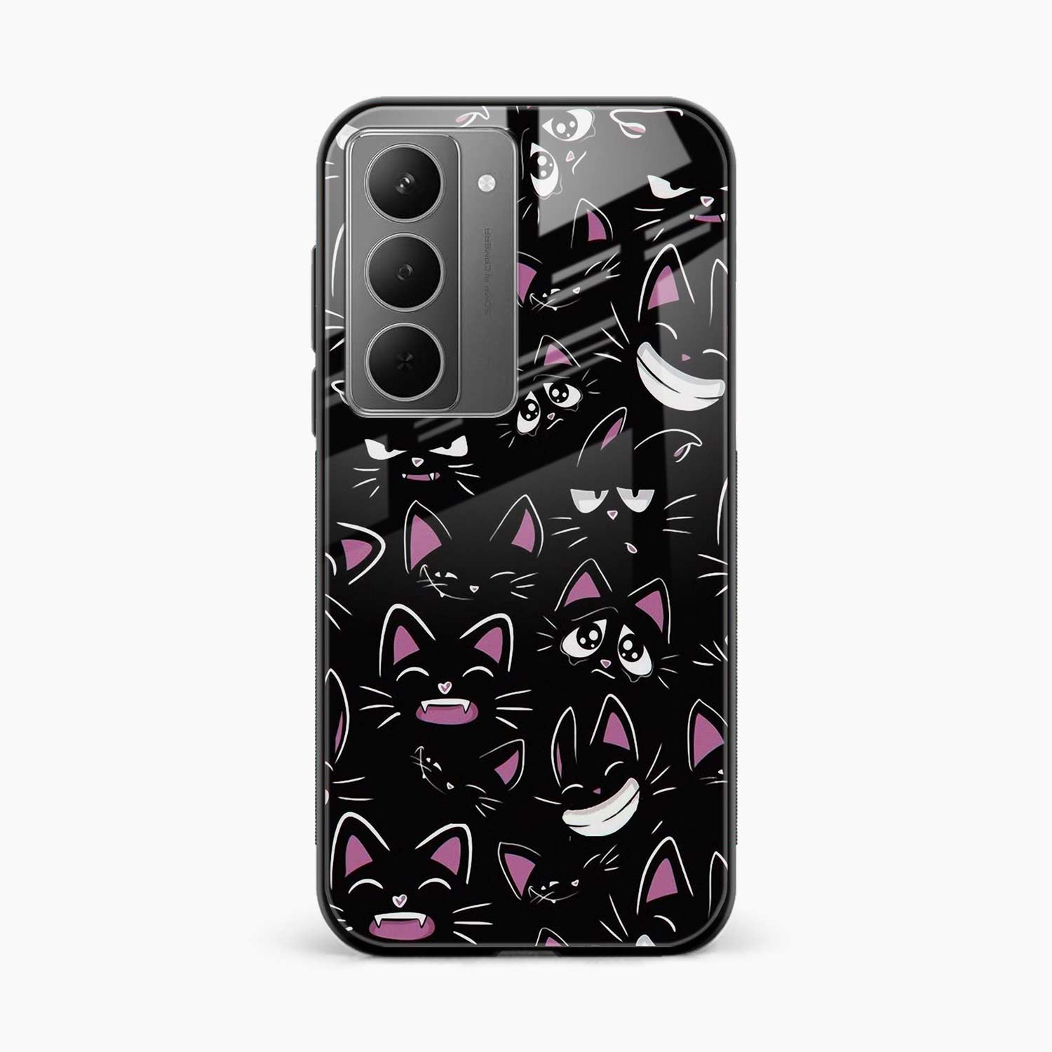 Cute Black Cat Realme P3x 5G Back Cover