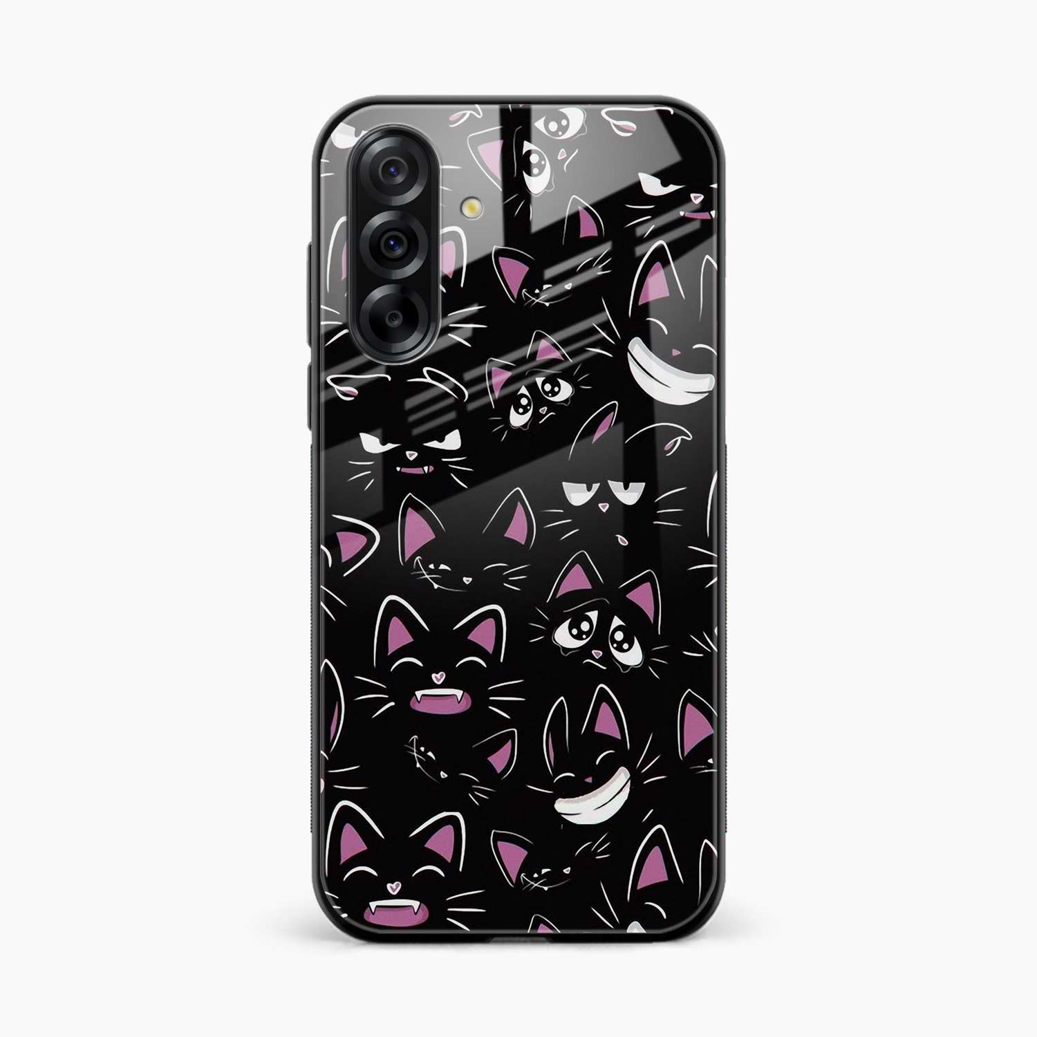Cute Black Cat Samsung F17 5G Back Cover