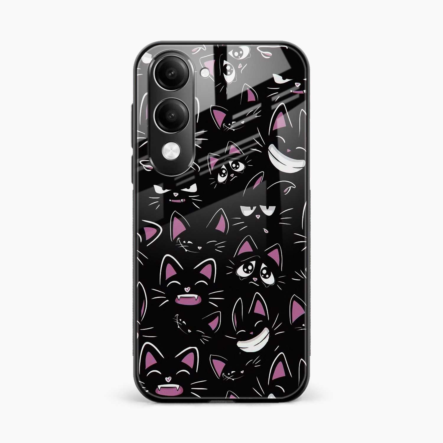 Cute Black Cat Vivo Y19s 5G Back Cover