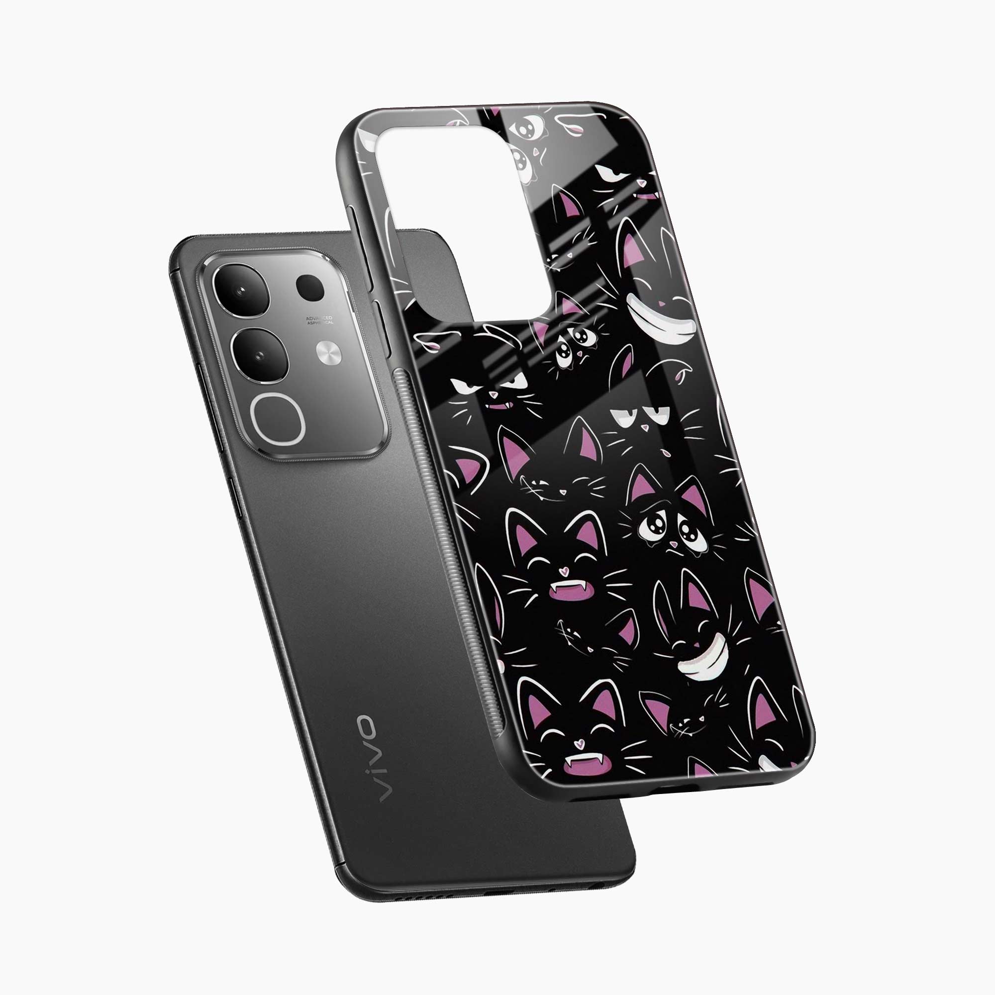 Cute Black Cat Vivo Y31 Pro 5G Back Cover
