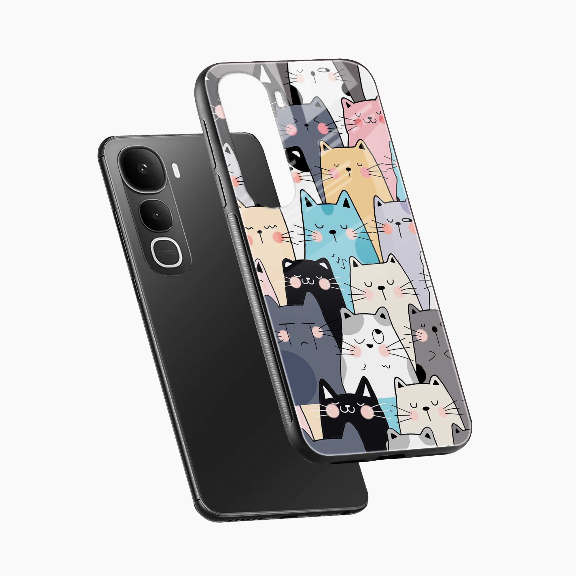 Cute Cat Vivo Y400 5G Back Cover