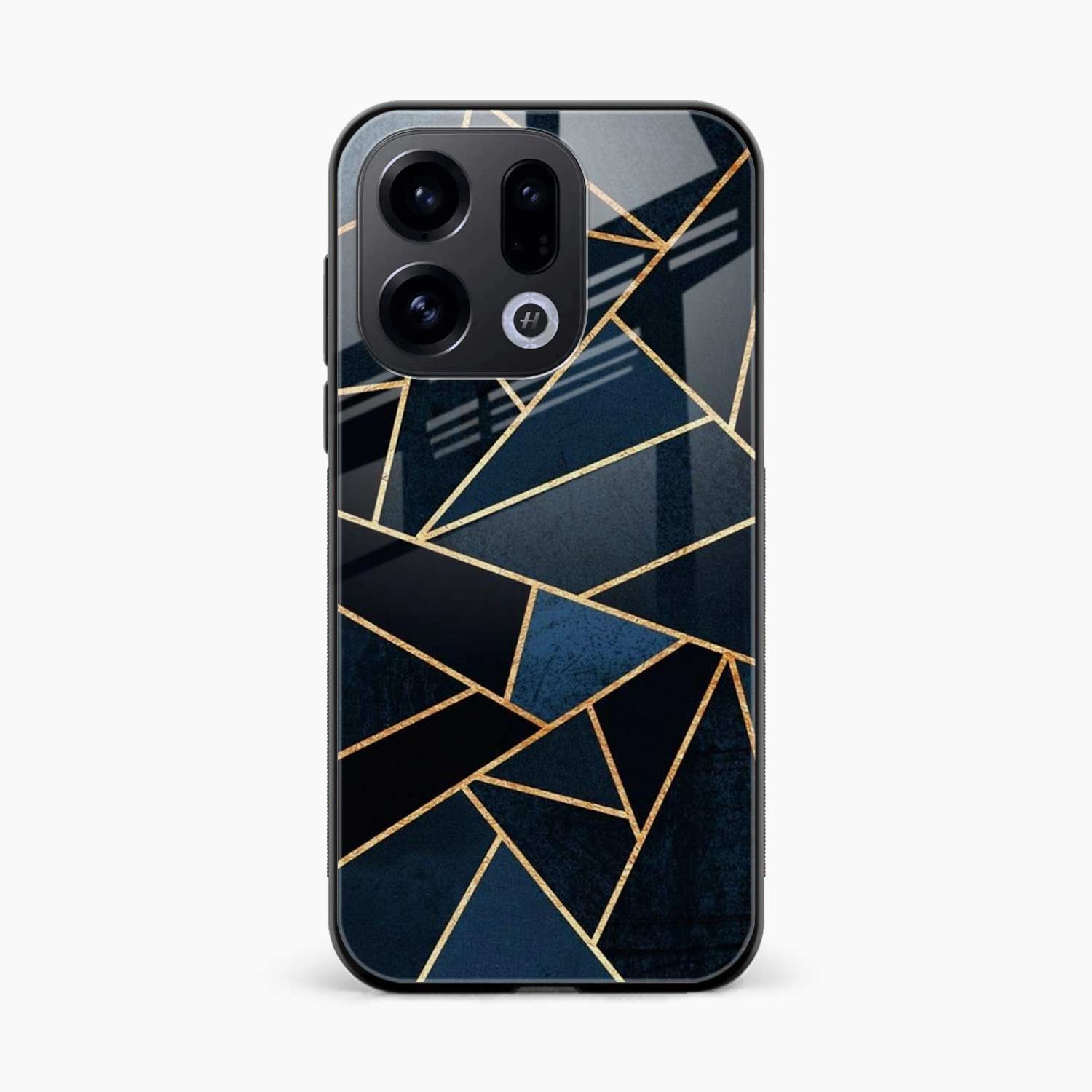 Diagonal Marble Golden Cut Oppo Find X9 Back Cover