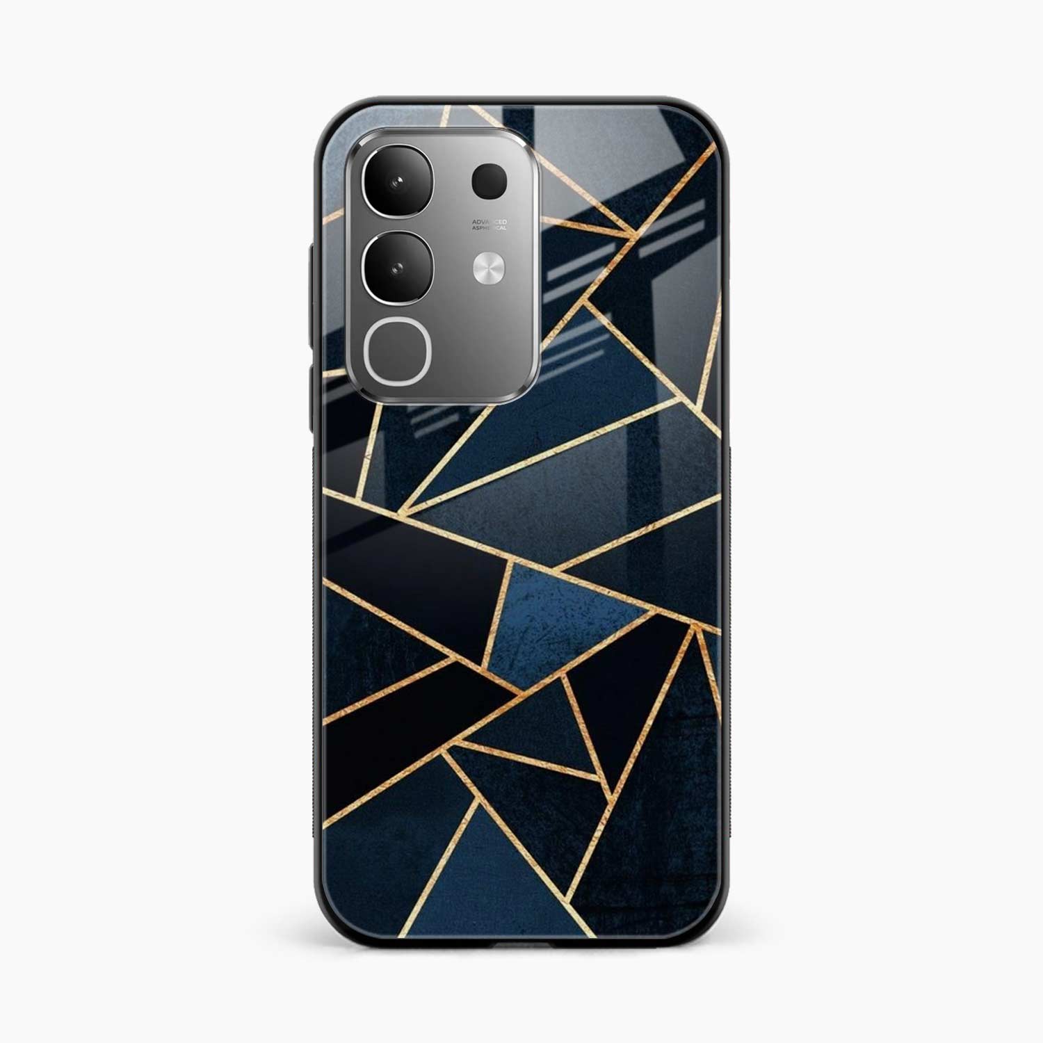 Diagonal Marble Golden Cut Vivo Y31 Pro 5G Back Cover