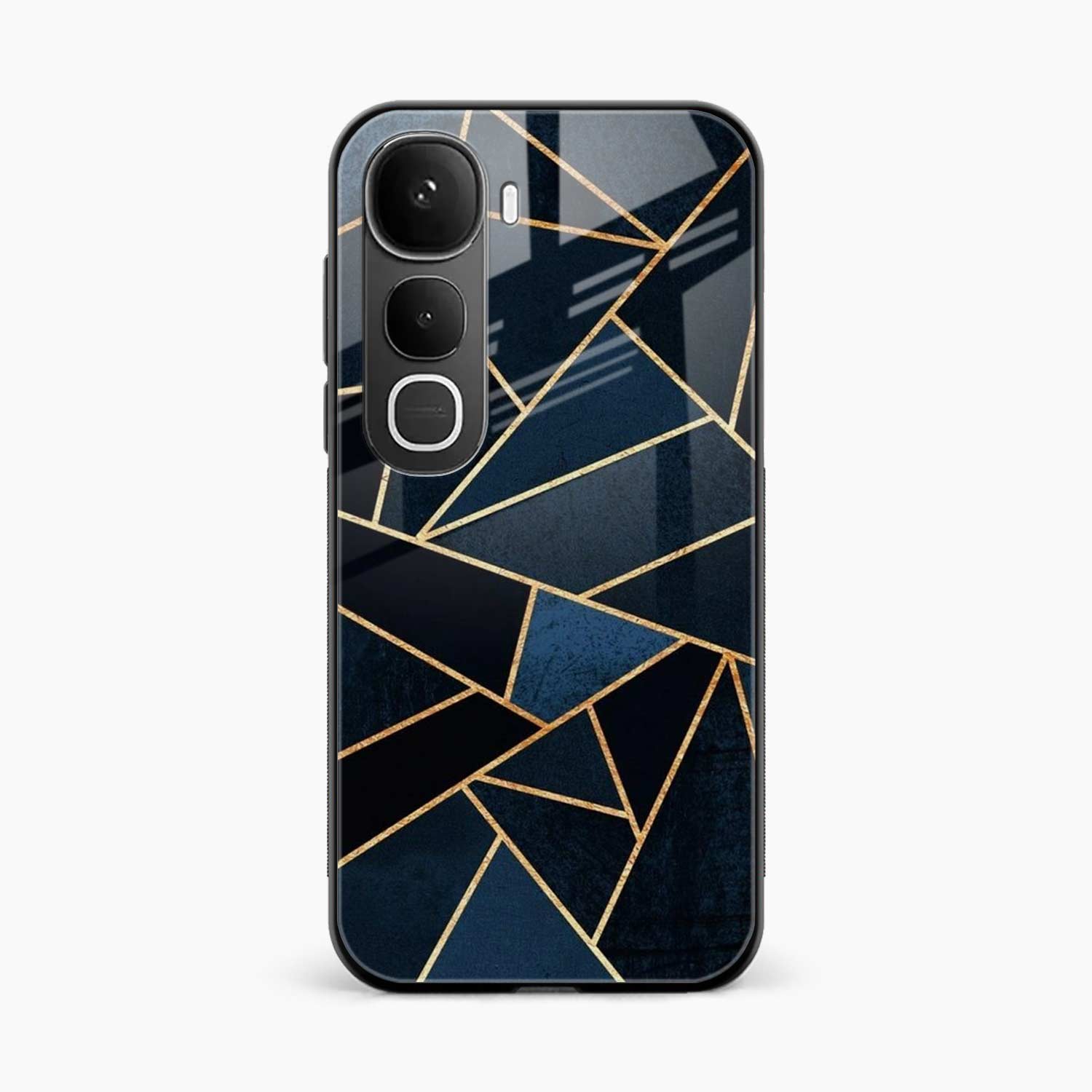 Diagonal Marble Golden Cut Vivo Y400 5G Back Cover