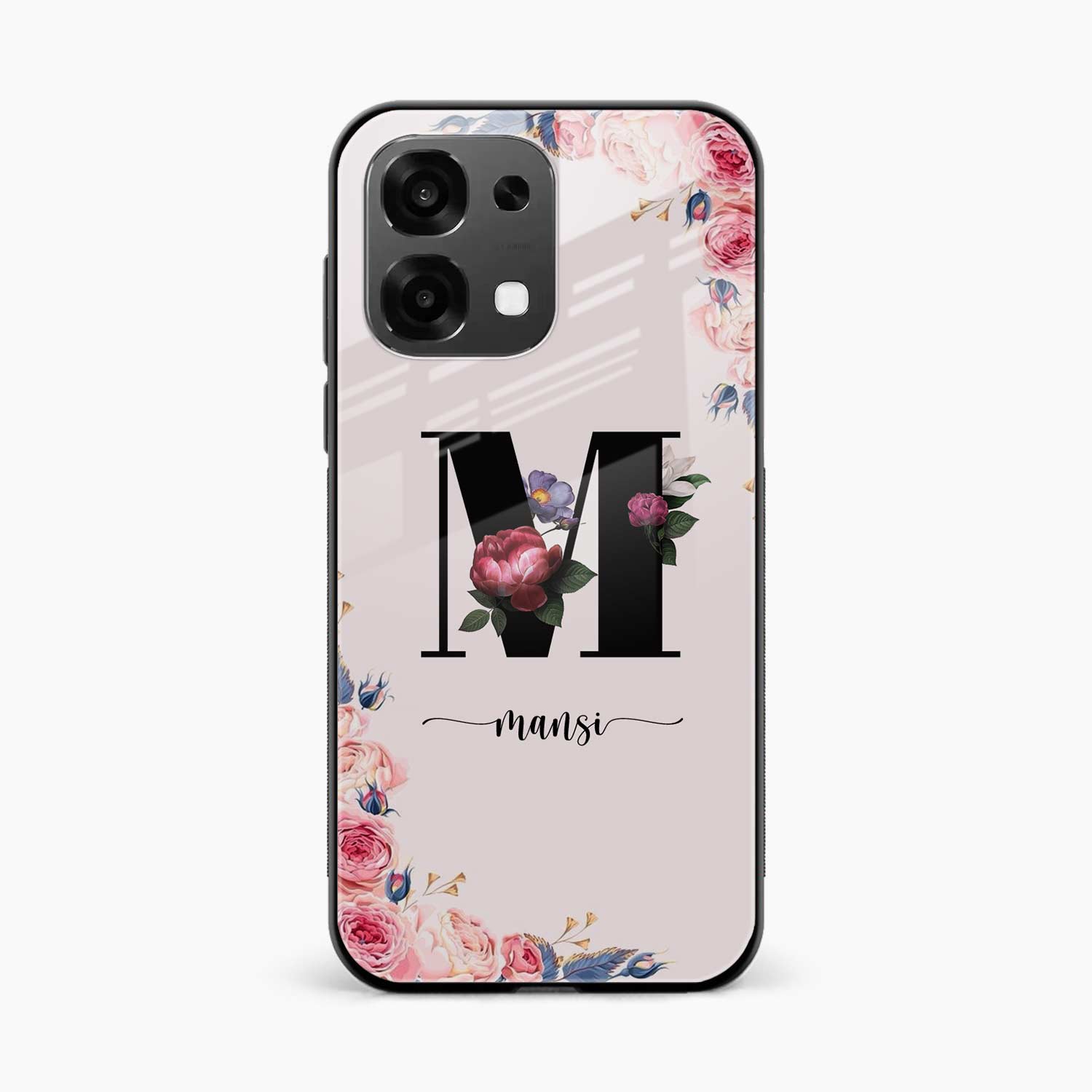 Floral Name Personalised Oppo F31 5G Back Cover