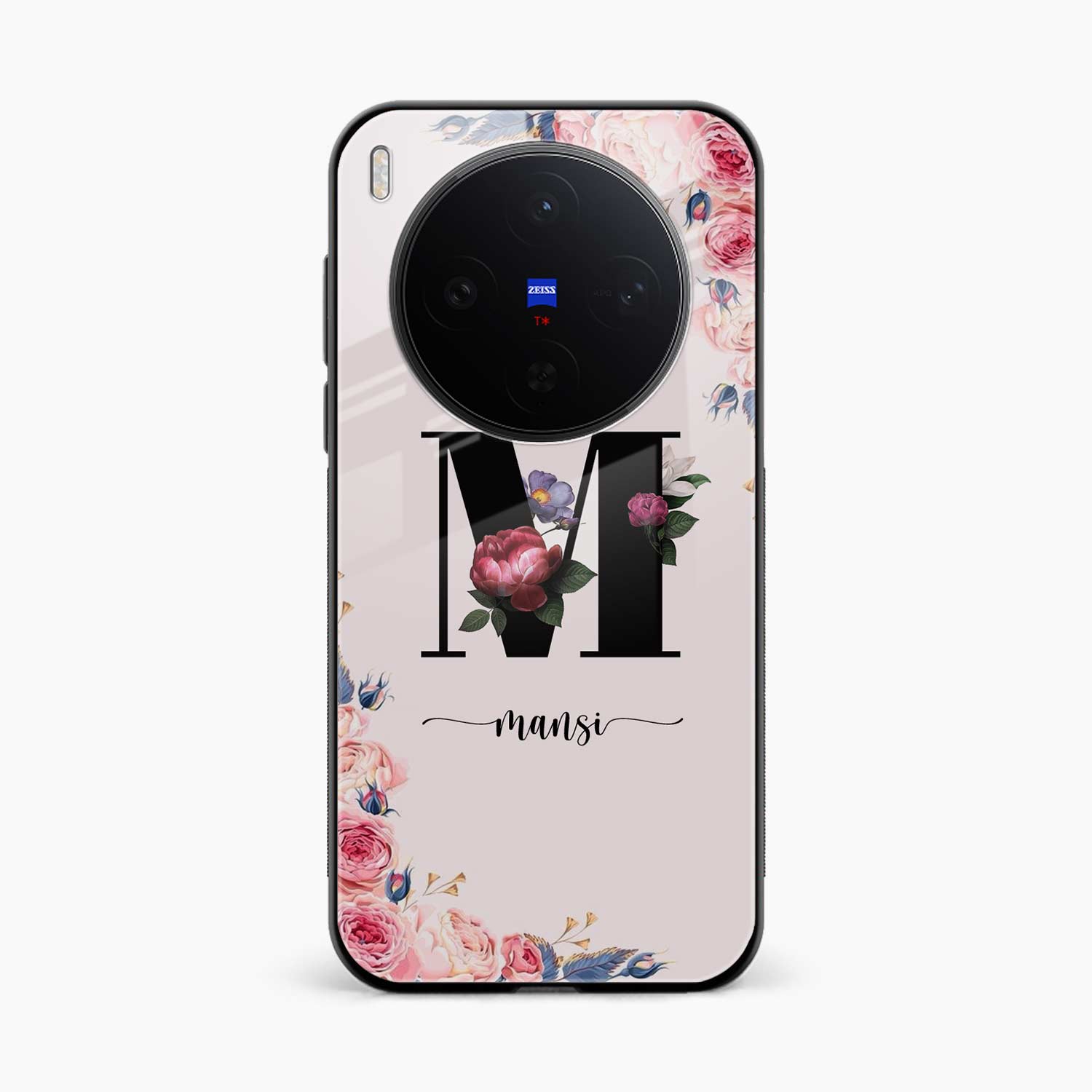 Floral Name Personalised Vivo X300 5G Back Cover