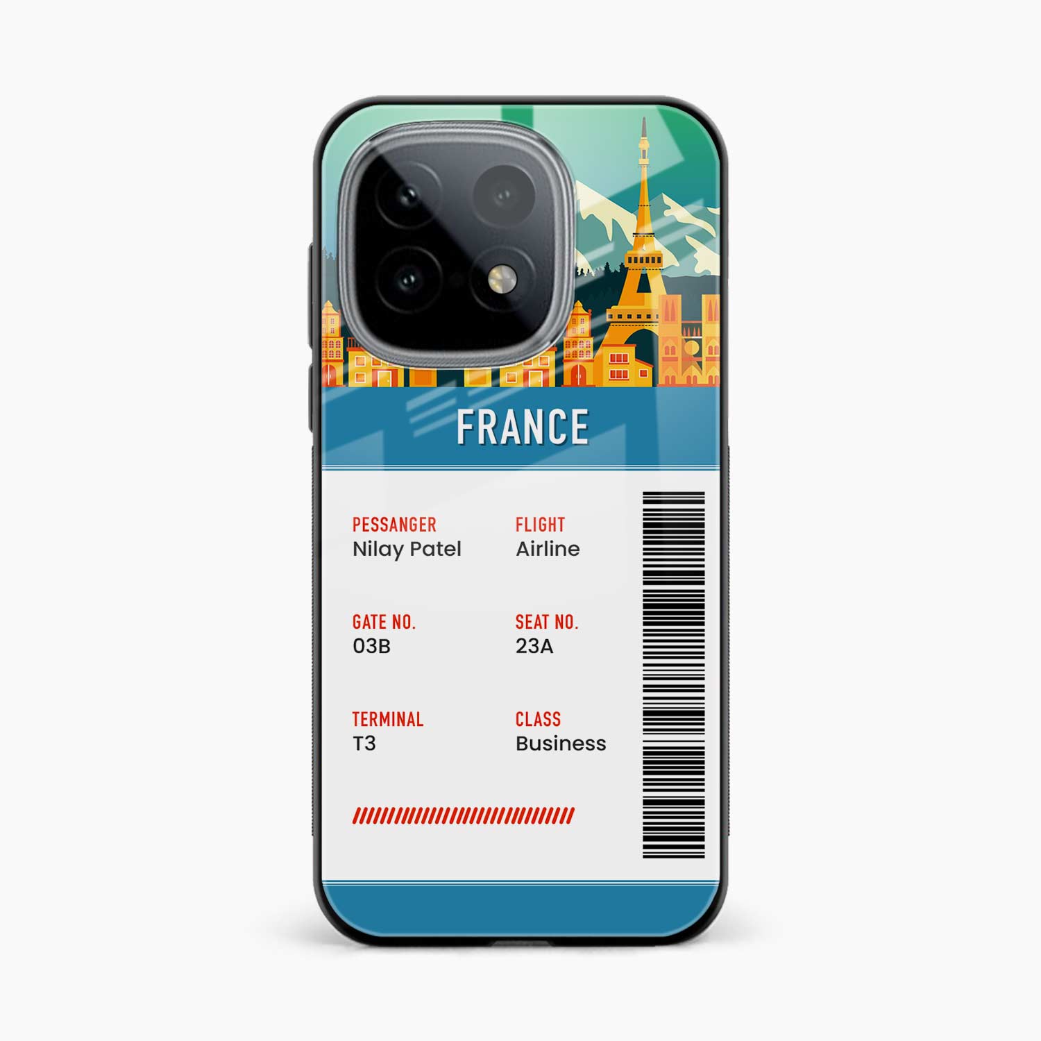 France Boarding Pass Iqoo 15 5G Back Cover