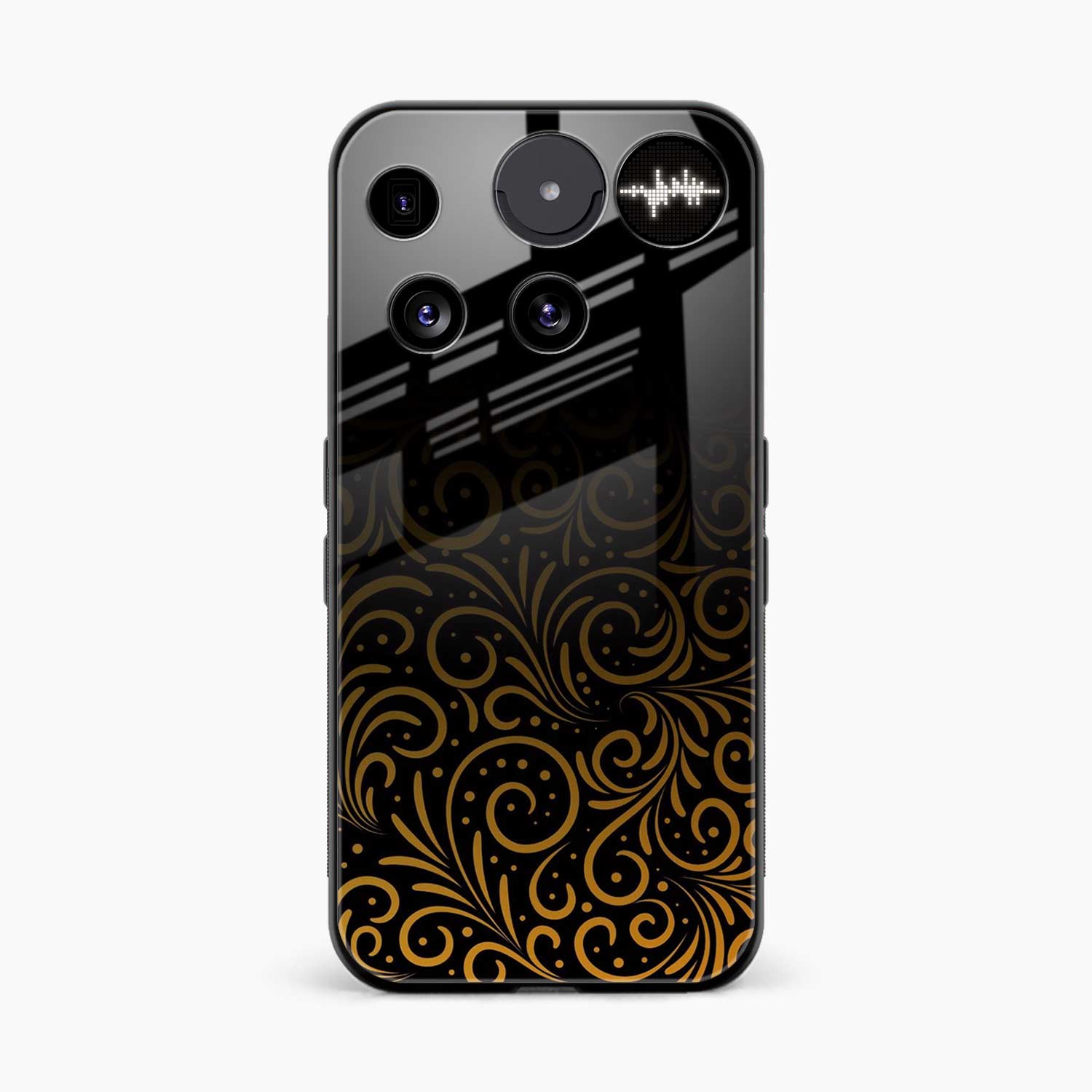 Golden Swirl Nothing Phone 3 Back Cover