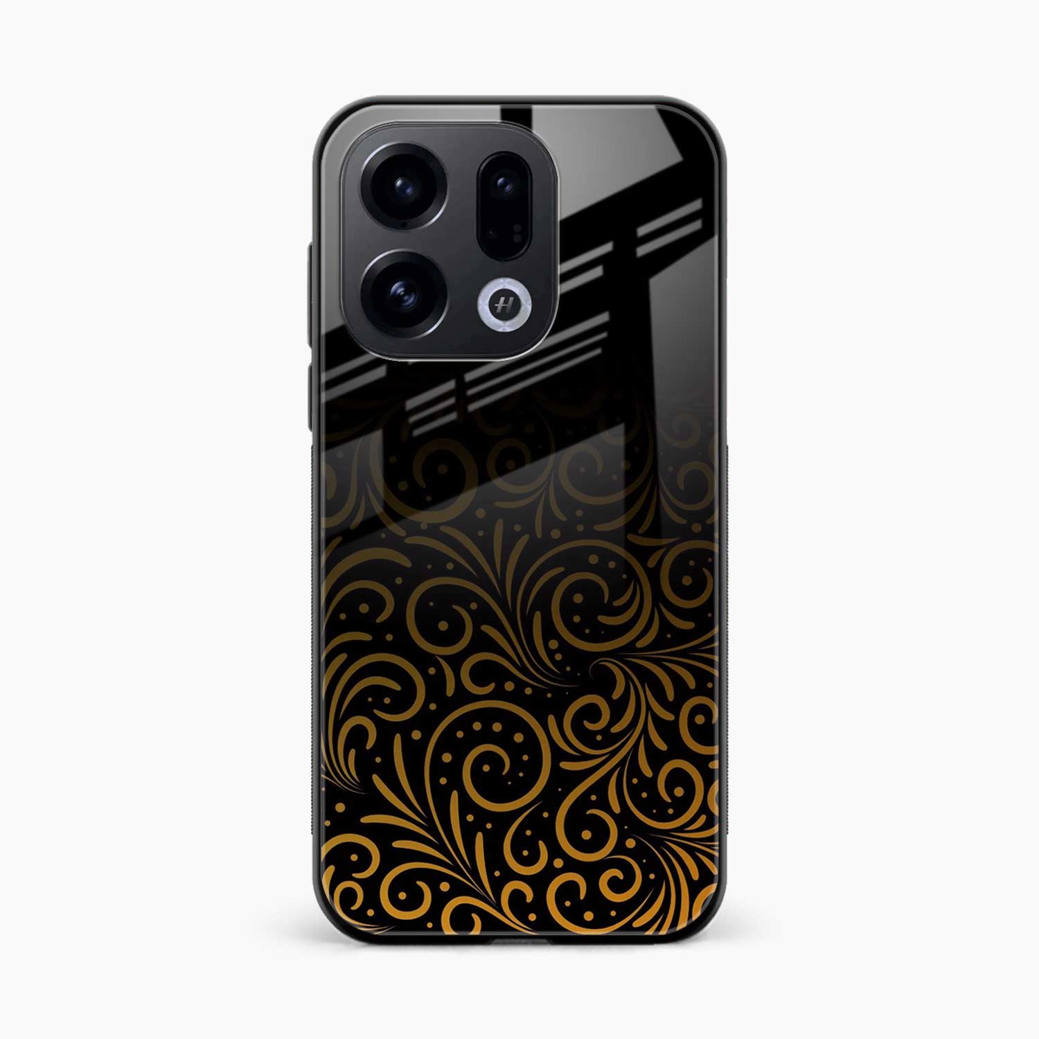 Golden Swirl Oppo Find X9 Back Cover