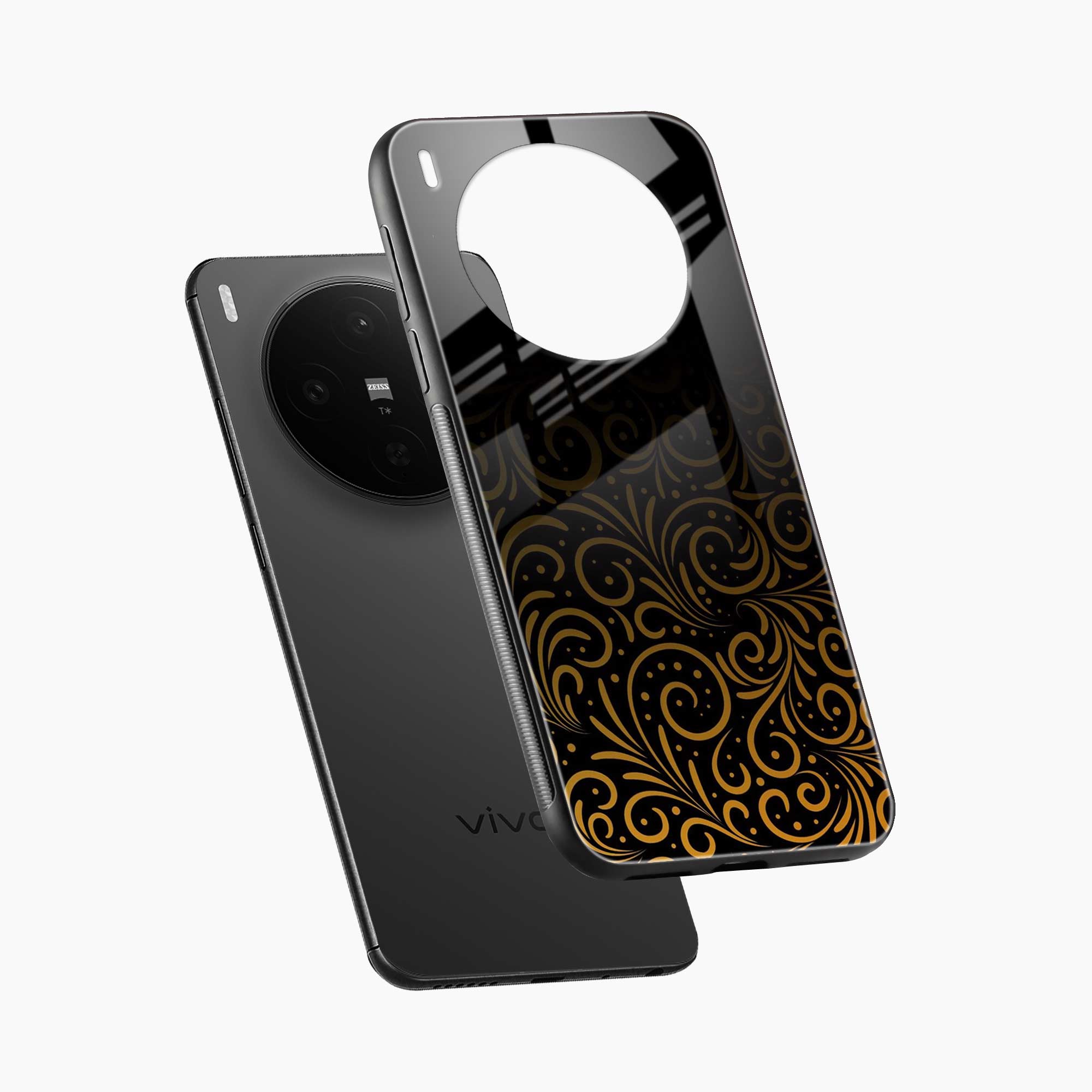 Golden Swirl Vivo X300 5G Back Cover