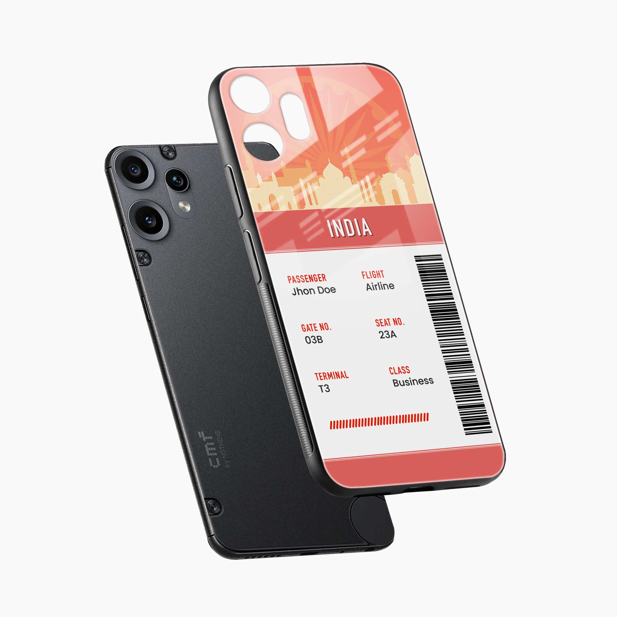 India Boarding Pass Nothing Phone 2 Pro 5G Back Cover