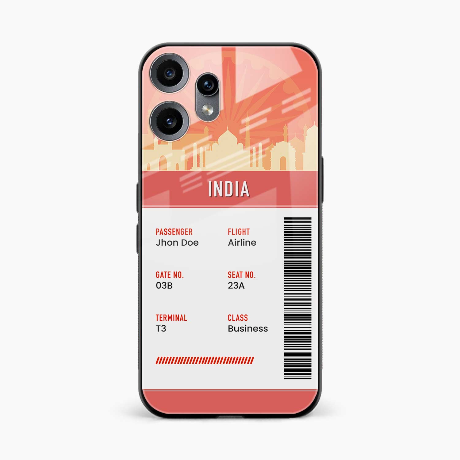 India Boarding Pass Nothing Phone 2 Pro 5G Back Cover