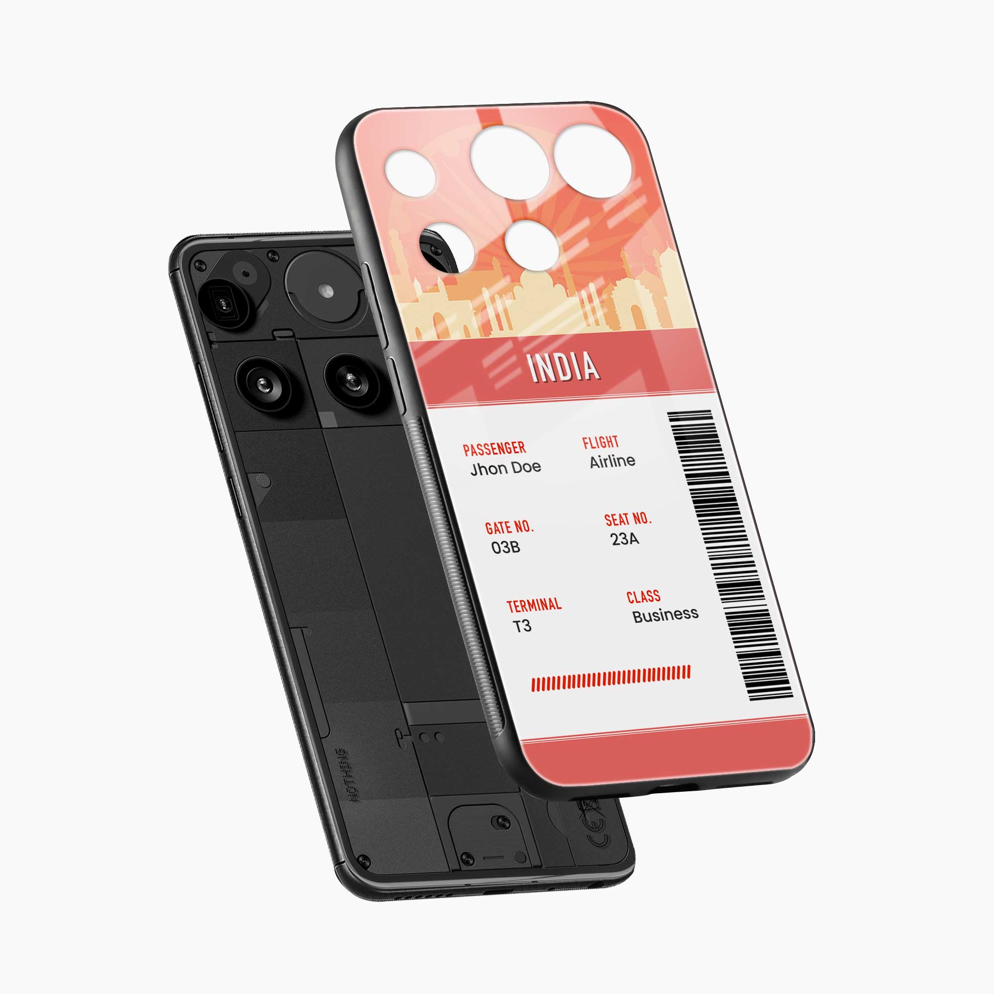India Boarding Pass Nothing Phone 3 Back Cover